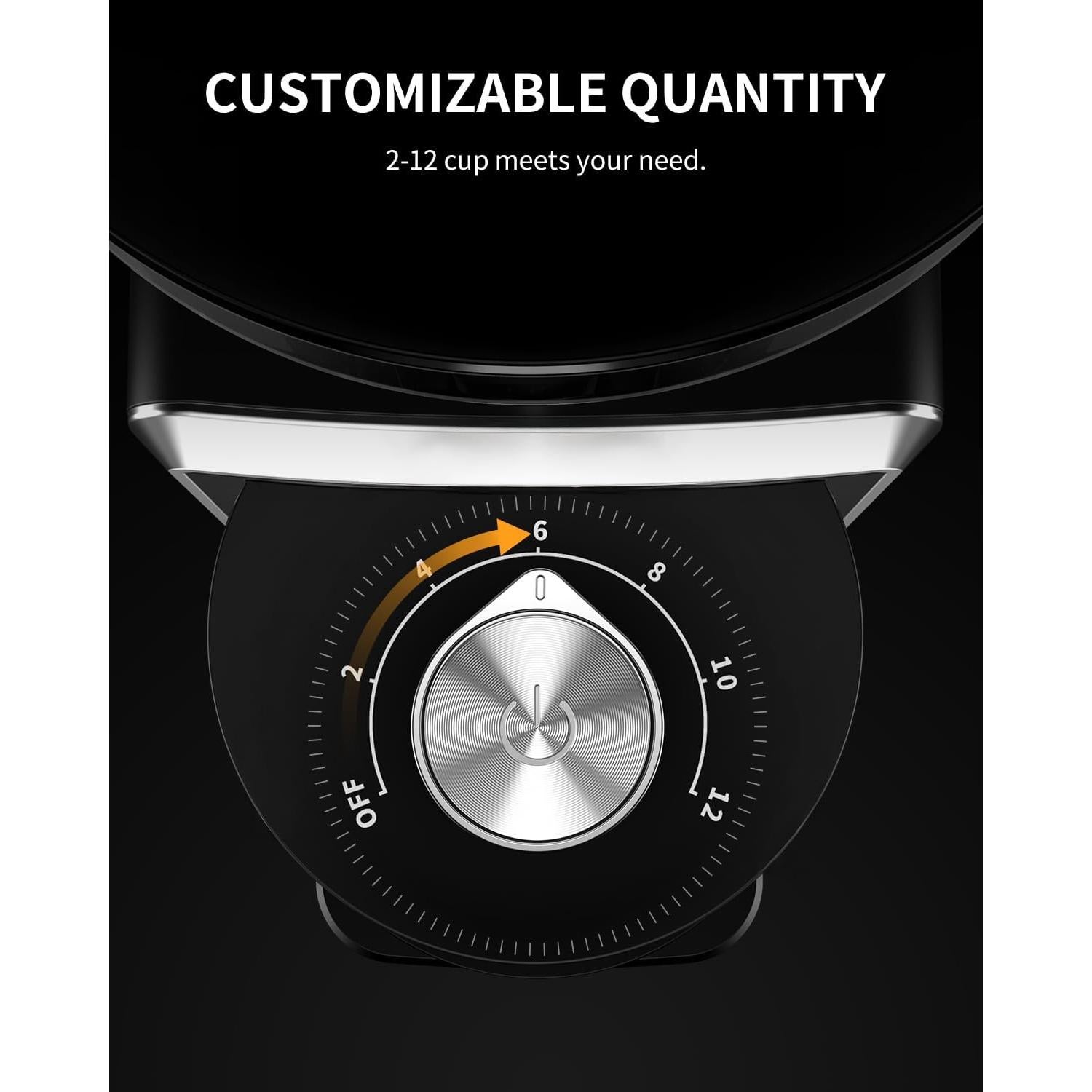 Molino de Café Eléctrico KIDISLE CG9406, 35 Configuraciones