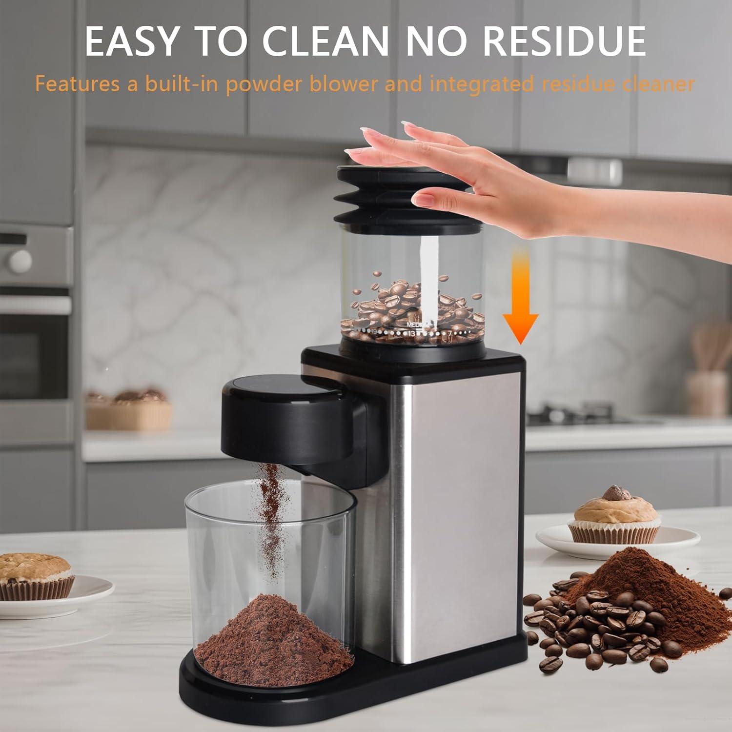 Molino de Café Eléctrico CAUKINS CBG-9003 200W 25 Ajustes