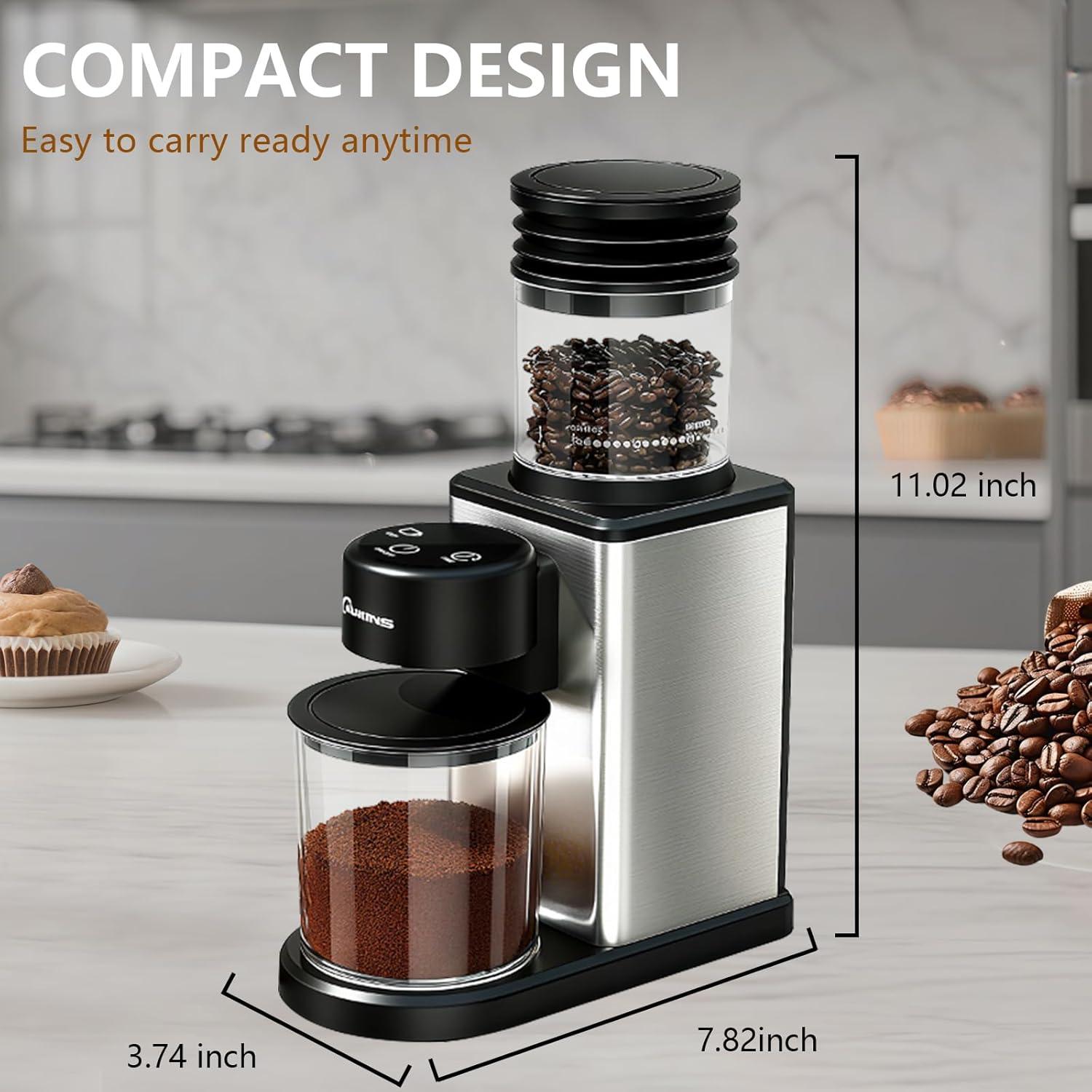 Molino de Café Eléctrico CAUKINS CBG-9003 200W 25 Ajustes