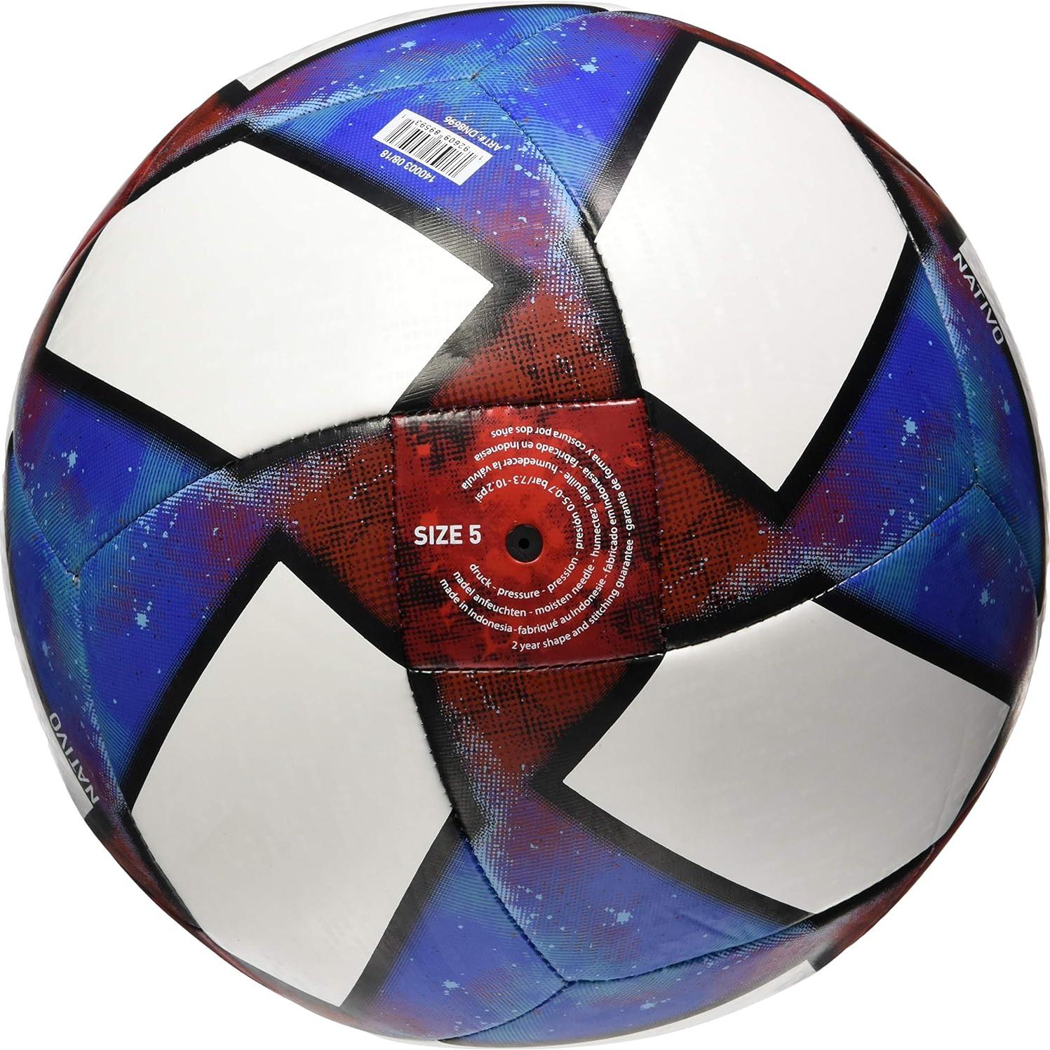 Balón de Fútbol Adidas Capitano Tamaño 5 Blanco/Negro/Azul