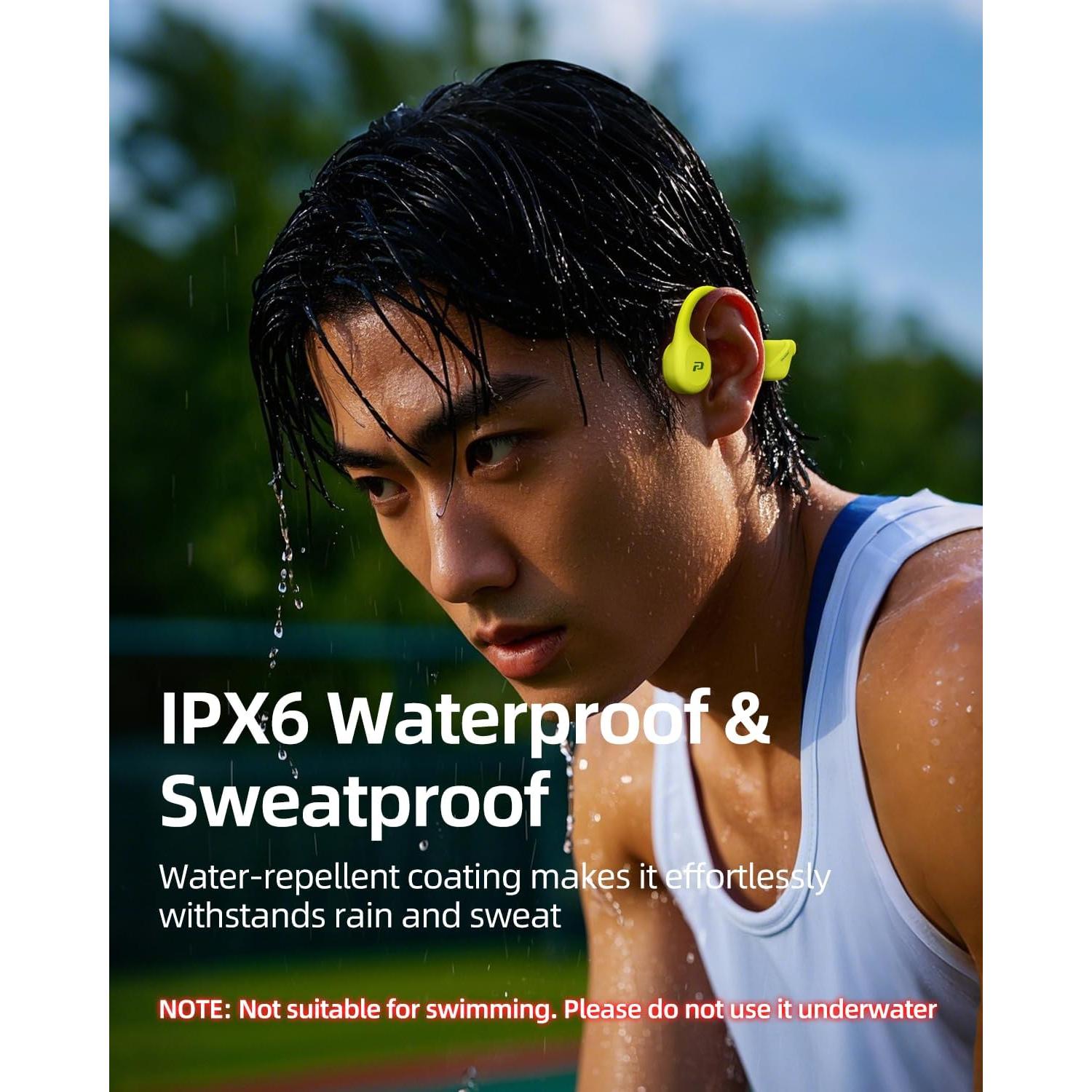 Auriculares Inalámbricos POLVCDG Conducción Ósea IPX5 10h