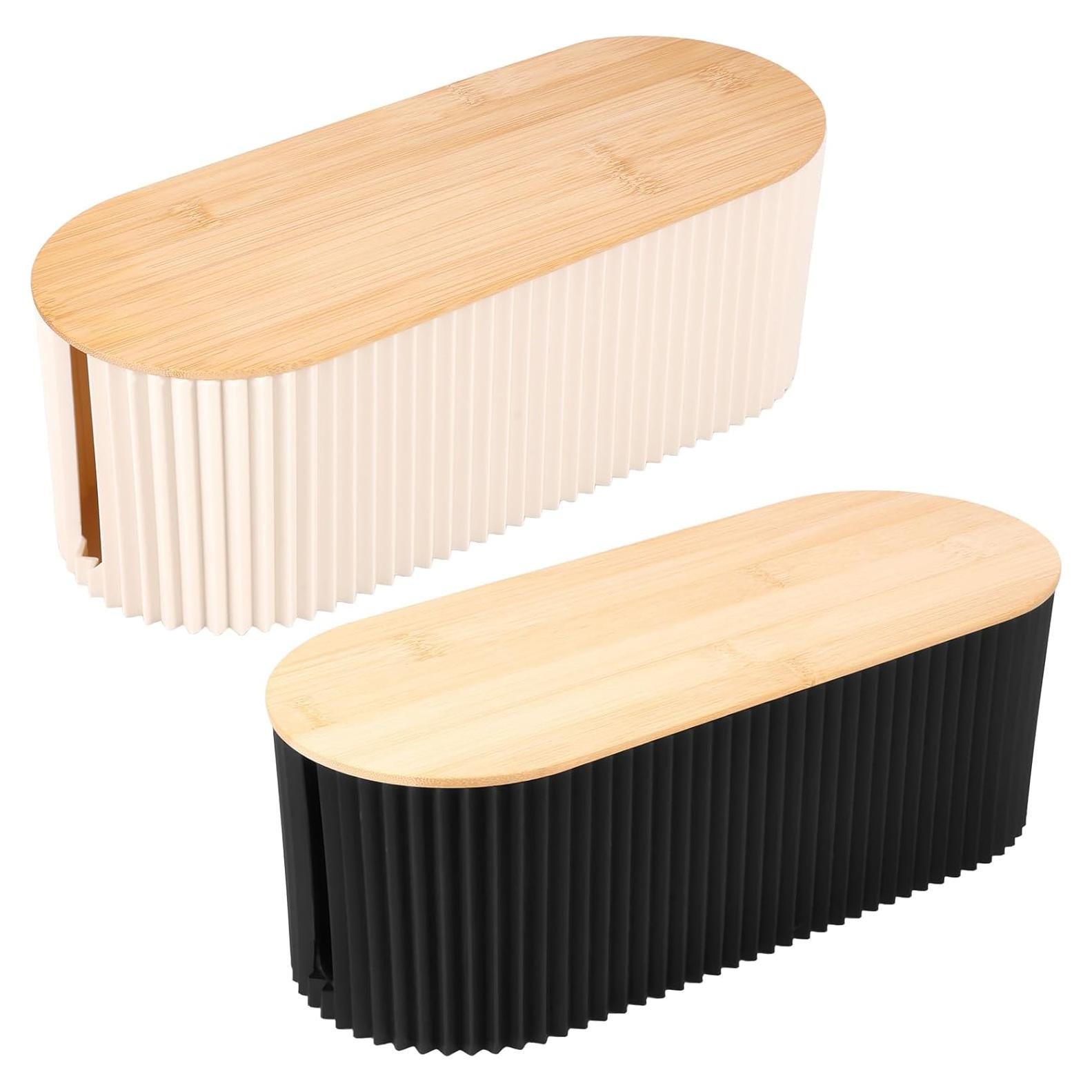 2 Piezas Caja Organizadora de Cables Hevtsde 33x13x11cm