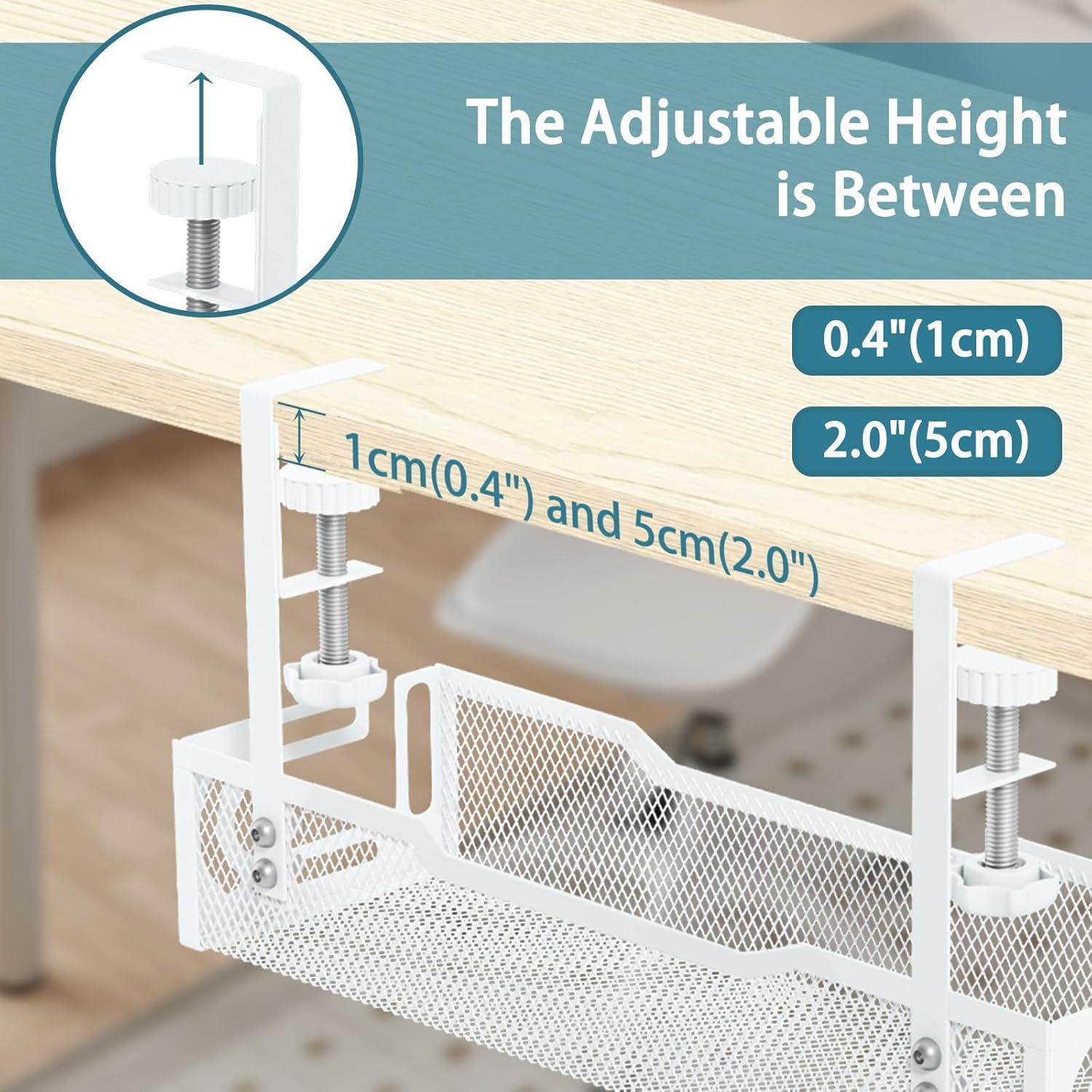 Bandeja de Gestión de Cables Yukkkk 40x12cm Blanco