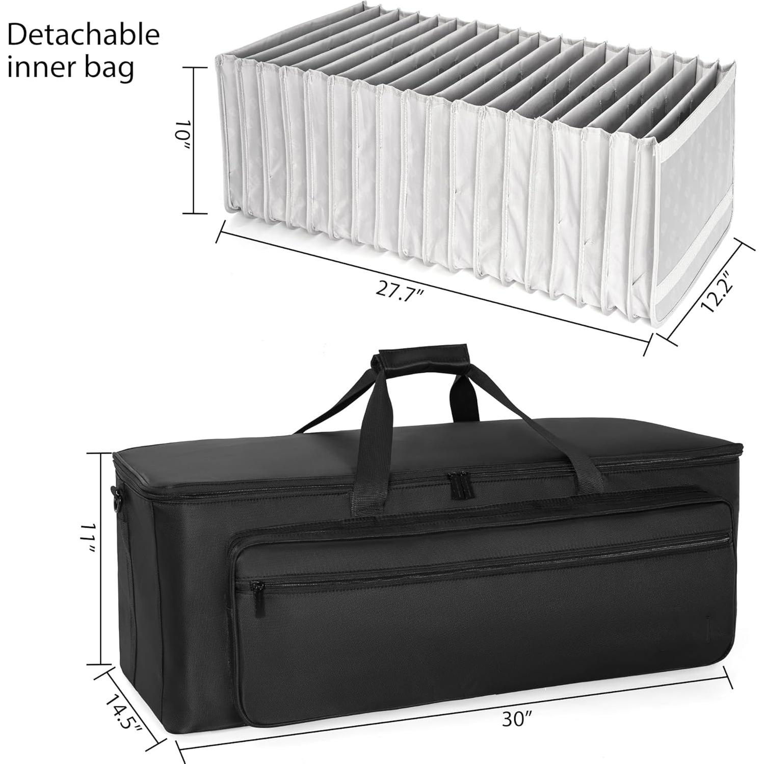 Bolsa organizadora de cables AKOZLIN 76x28x37 cm negra