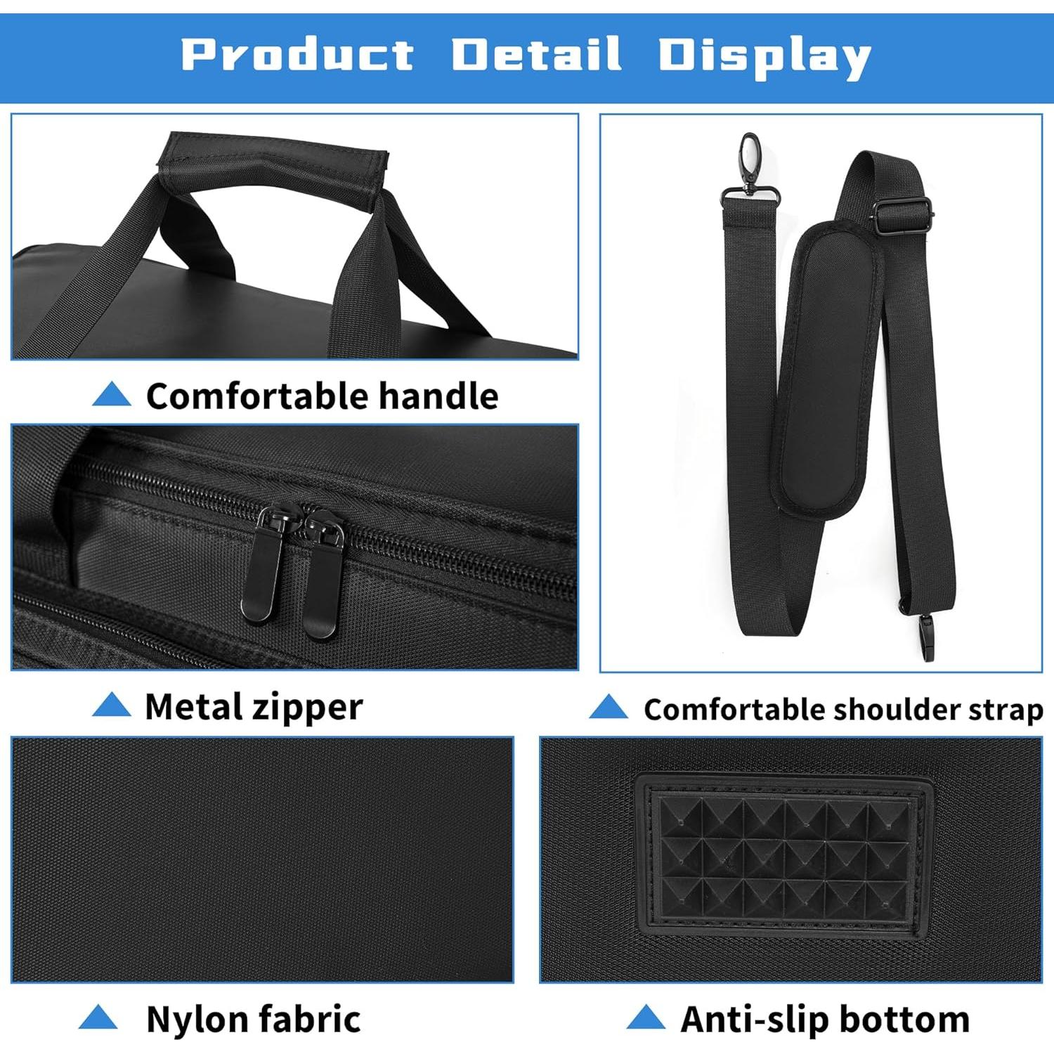 Bolsa organizadora de cables AKOZLIN 76x28x37 cm negra