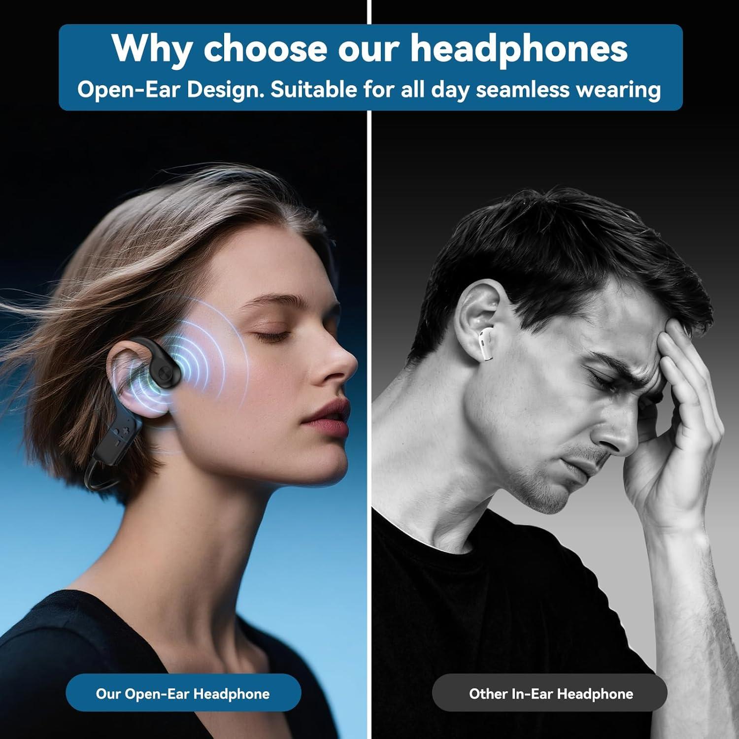 Auriculares de Conducción Ósea Fanisic X8 Bluetooth 6.0 IPX5