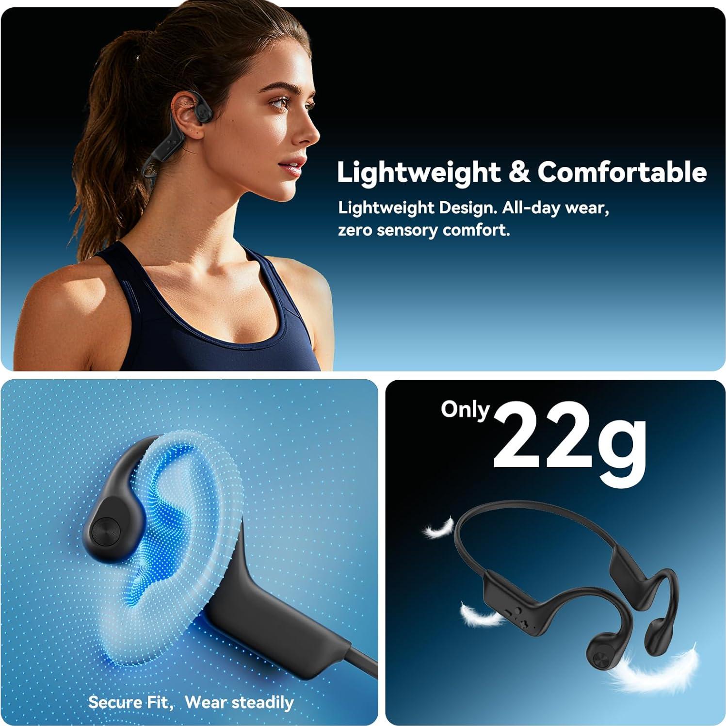 Auriculares de Conducción Ósea Fanisic X8 Bluetooth 6.0 IPX5