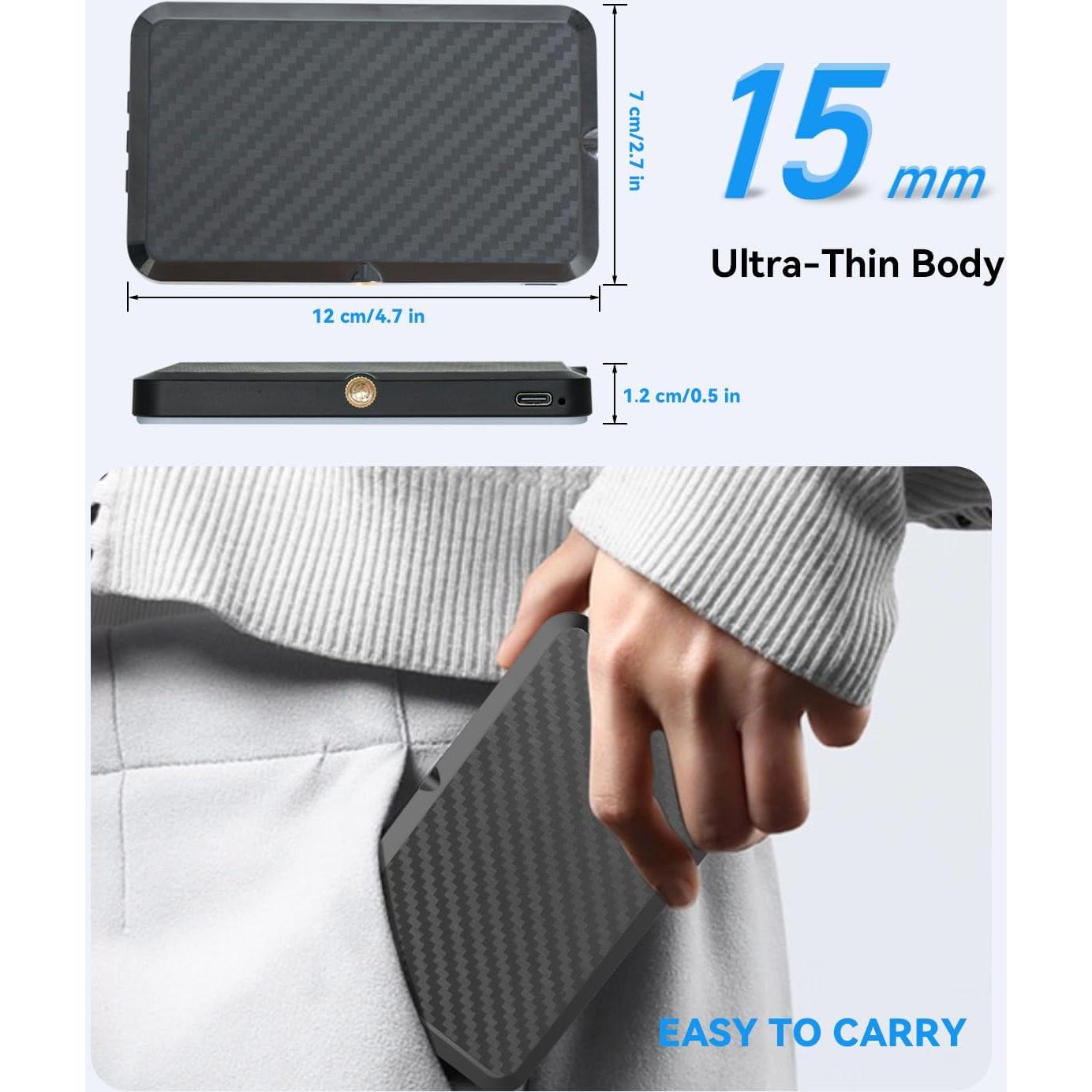 Luz de Selfie Portátil DUIDESHI 5000mAh con 6 Modos Ajustables