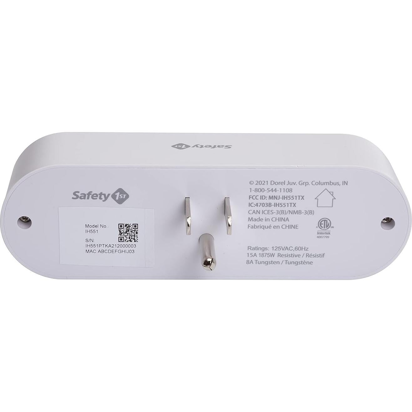 Toma de Corriente Inteligente Doble Safety 1st - Control Wi-Fi