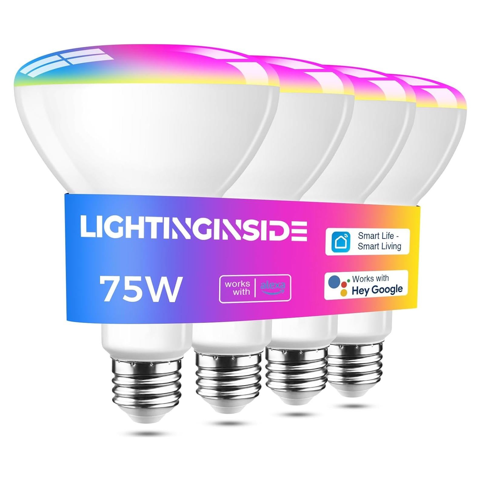 Bombilla Inteligente Lightinginside BR30 E26 12W RGBW 1100LM 4PCS