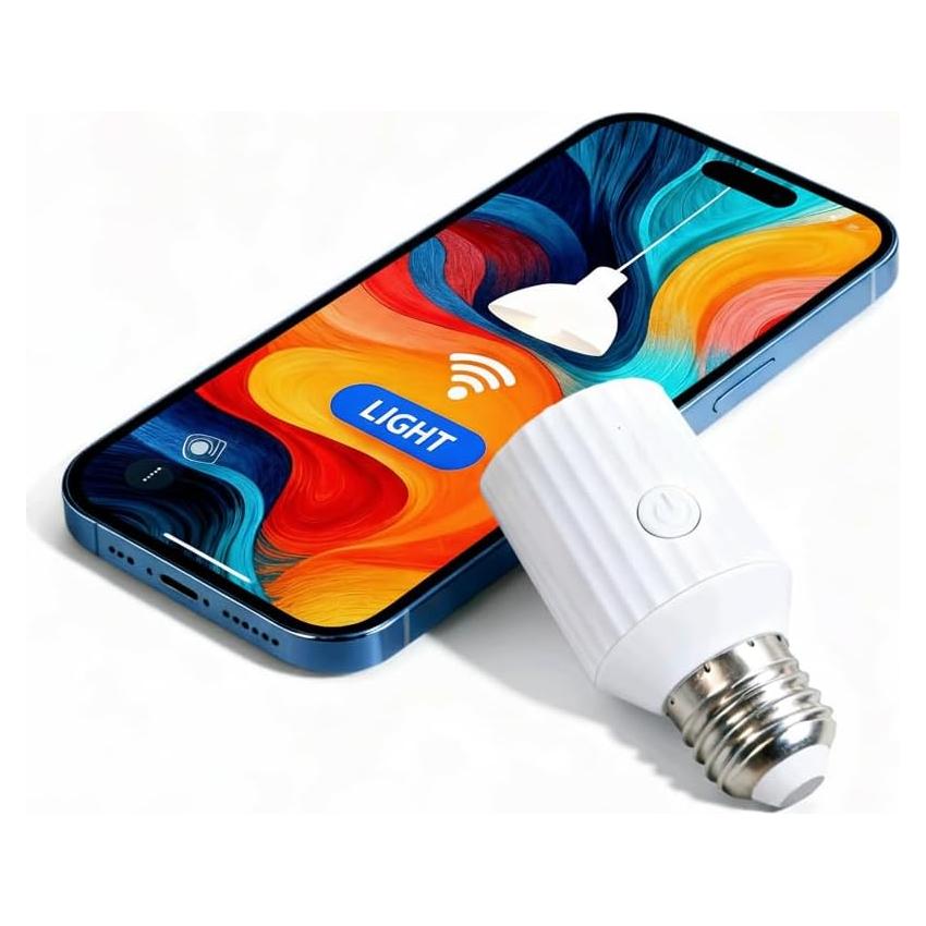 Adaptador de Enchufe Bombilla Inteligente LoraTap E26/E27 60W