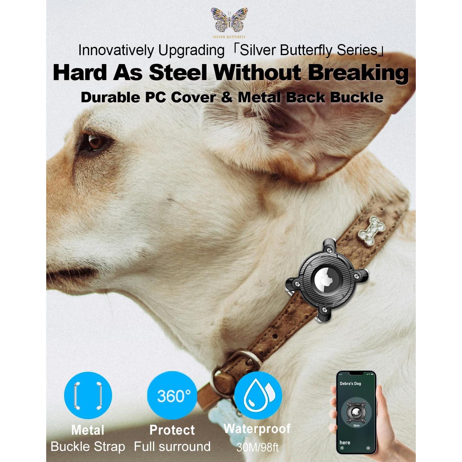 Soporte Airtag DEERLET para Collar de Perro Impermeable