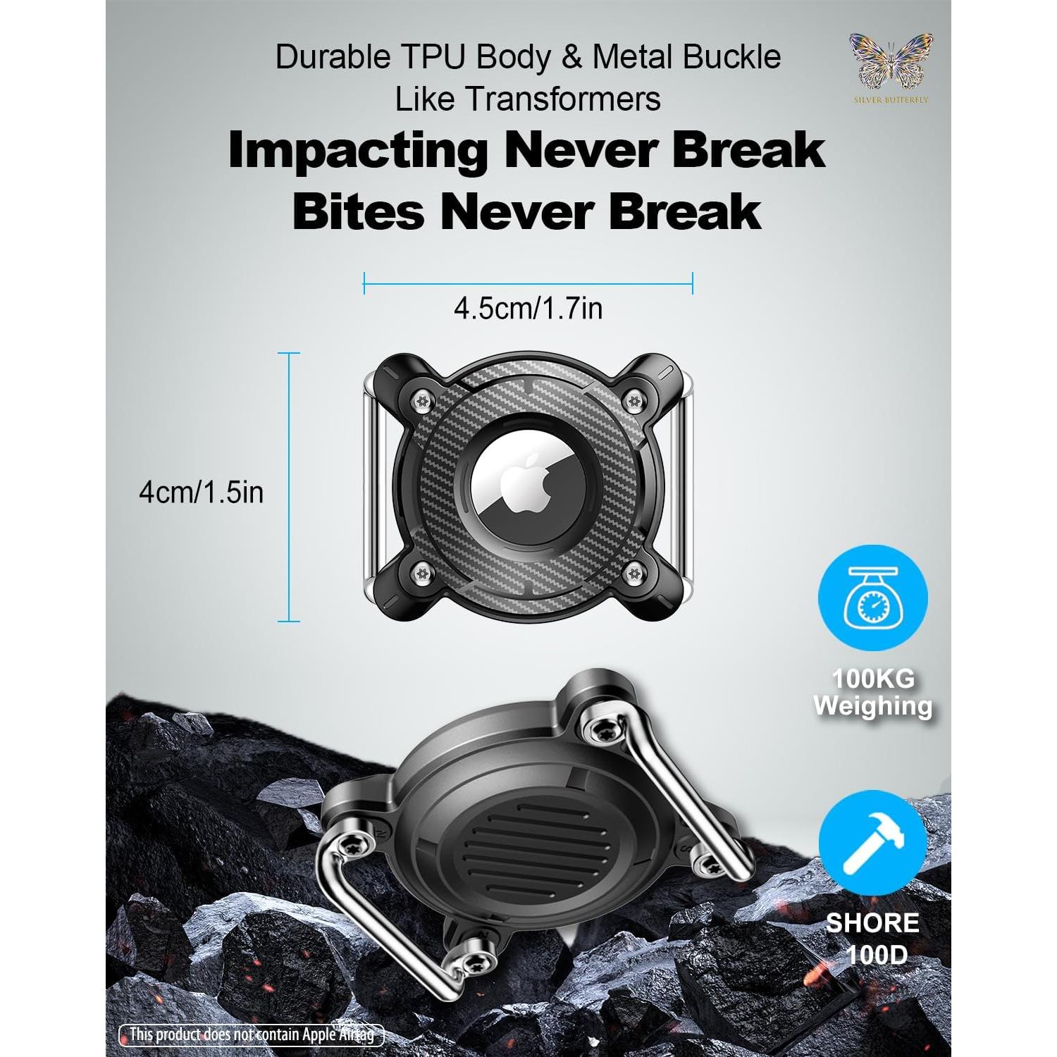 Soporte Airtag DEERLET para Collar de Perro Impermeable