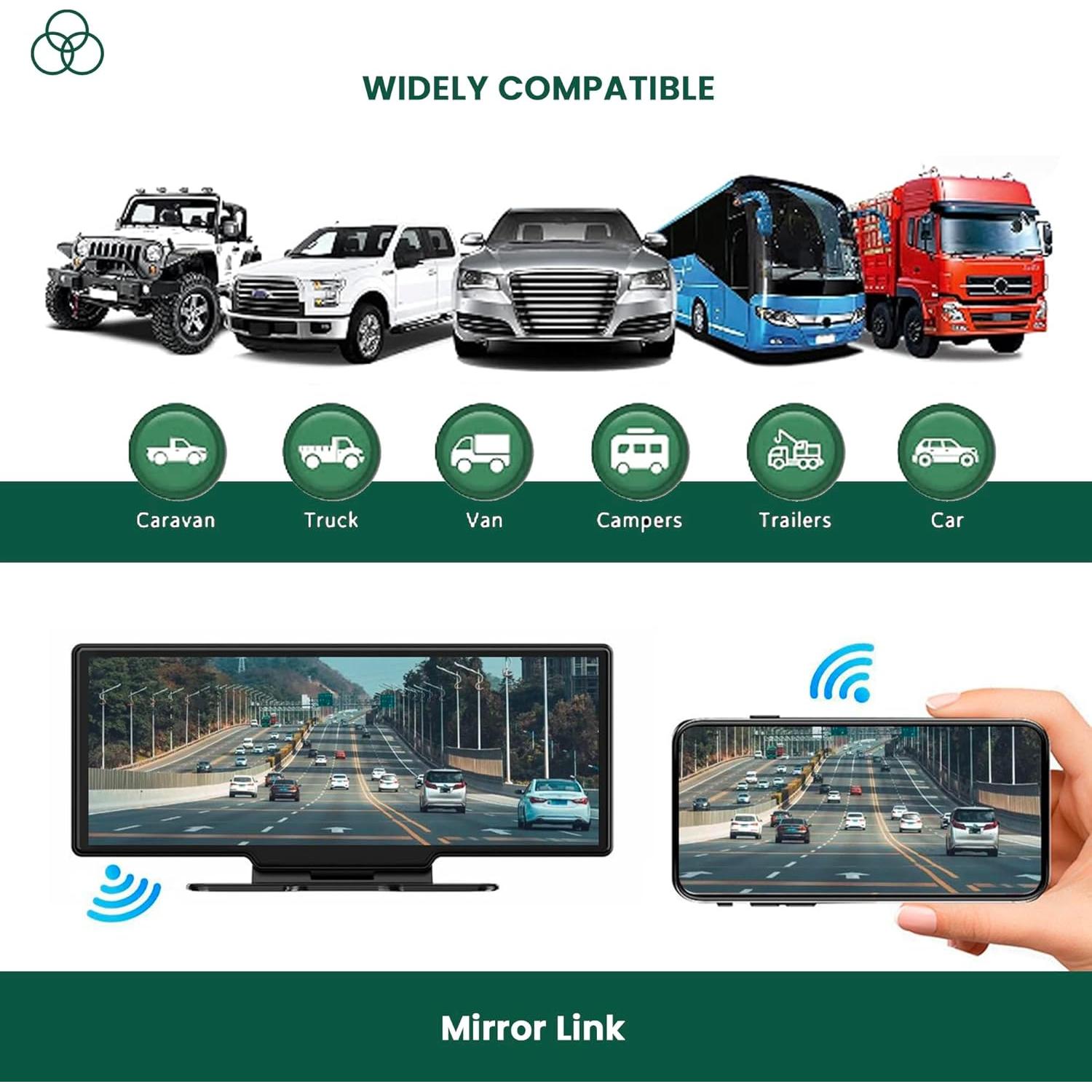 Estéreo Inalámbrico para Coche Superlative 10.3" GPS Bluetooth