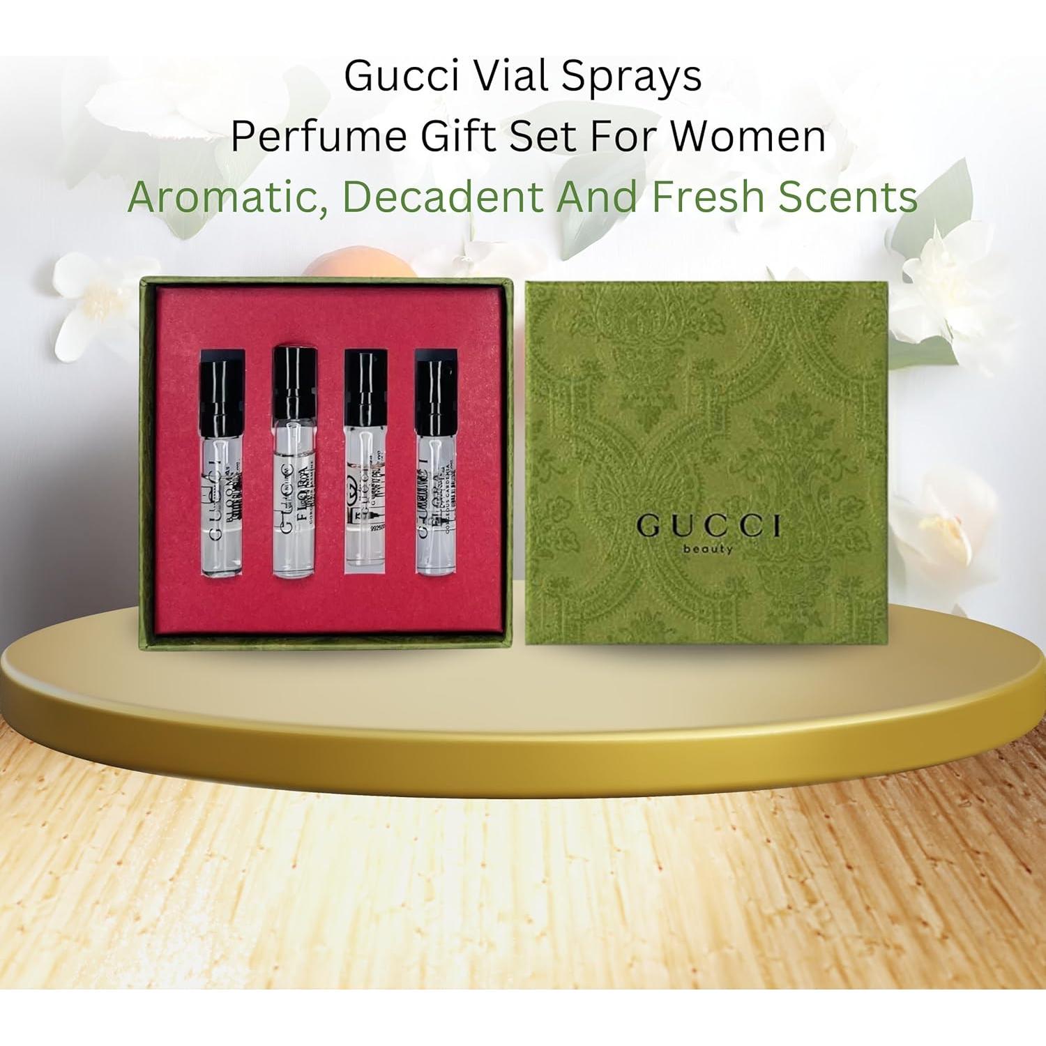 Conjunto de Regalo de Fragancias Gucci para Mujeres - 4 Mini Perfumes