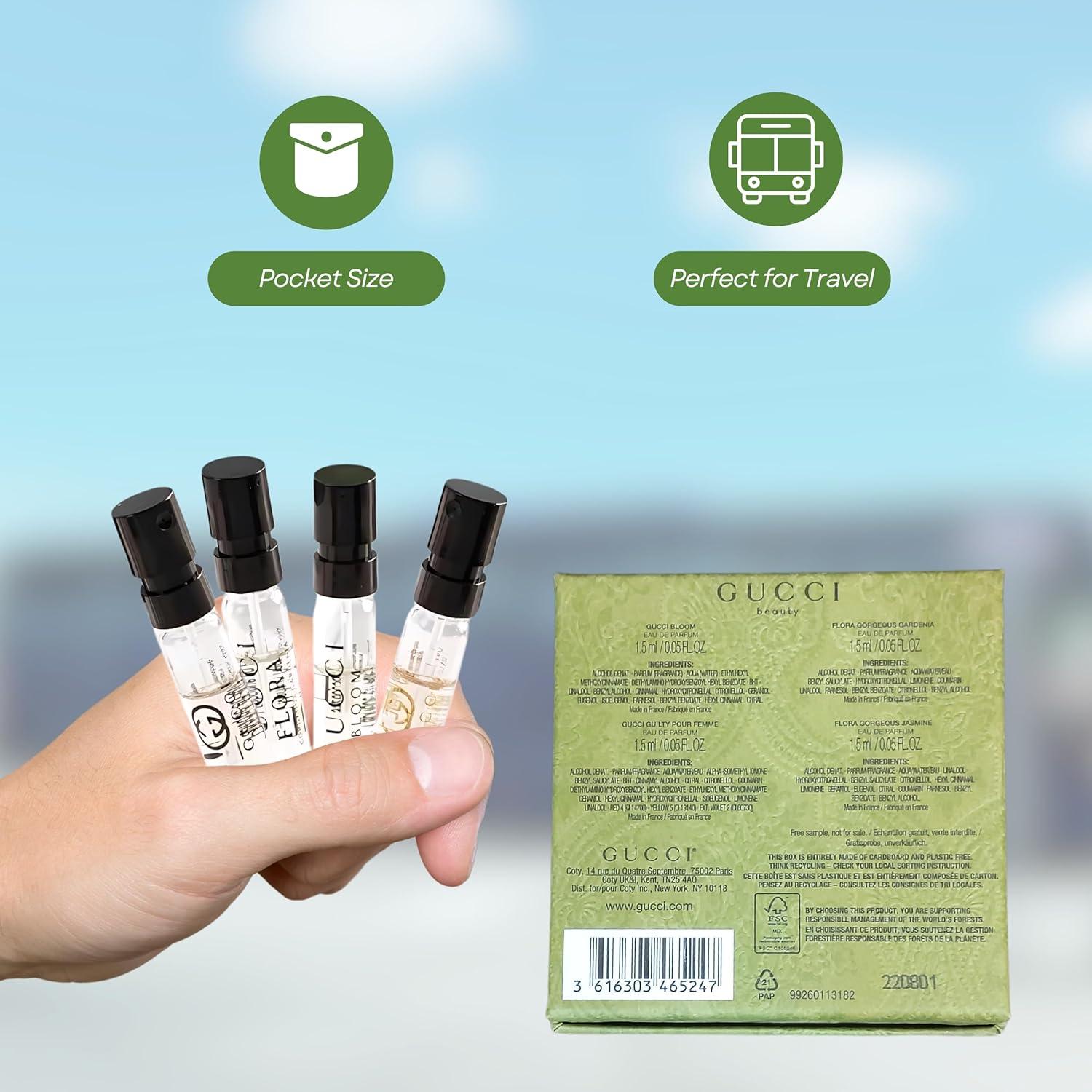 Conjunto de Regalo de Fragancias Gucci para Mujeres - 4 Mini Perfumes