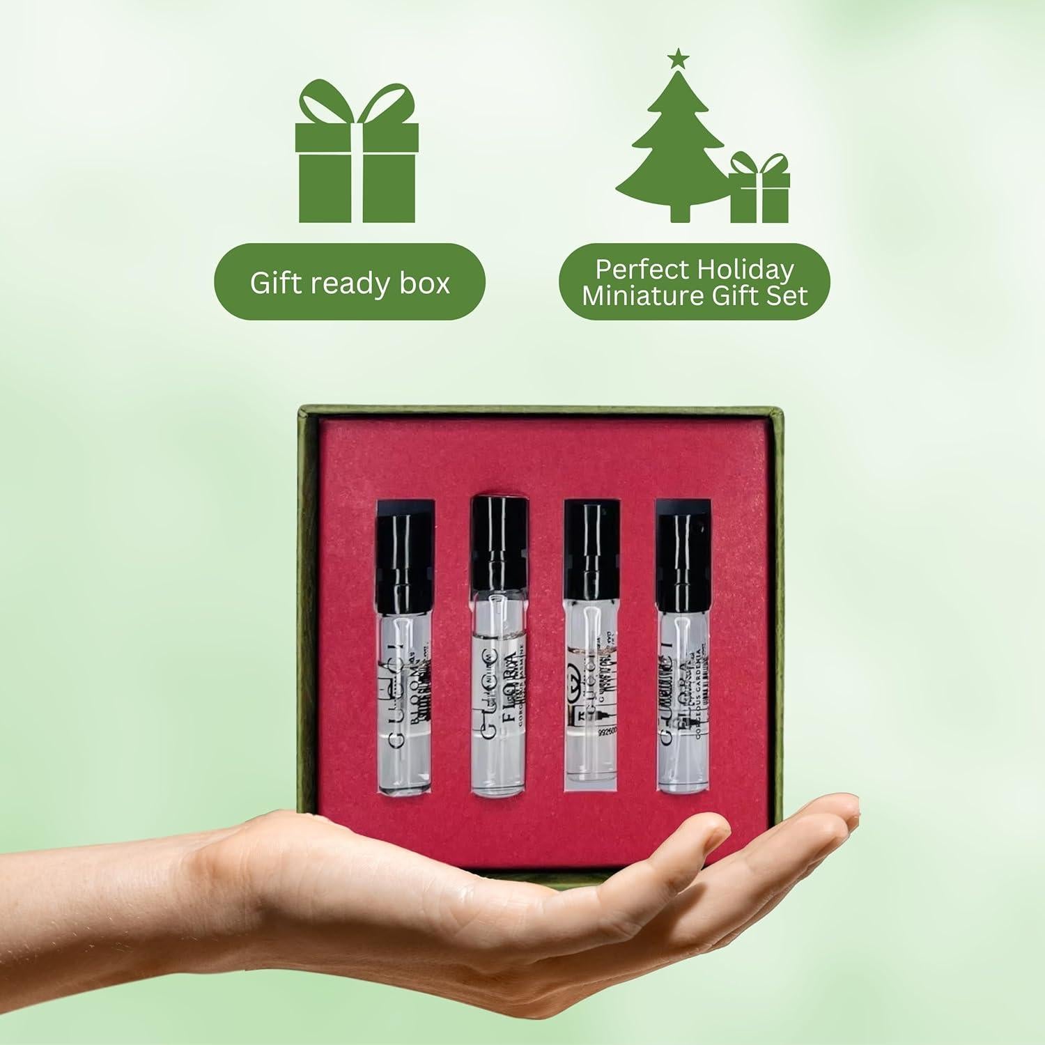 Conjunto de Regalo de Fragancias Gucci para Mujeres - 4 Mini Perfumes