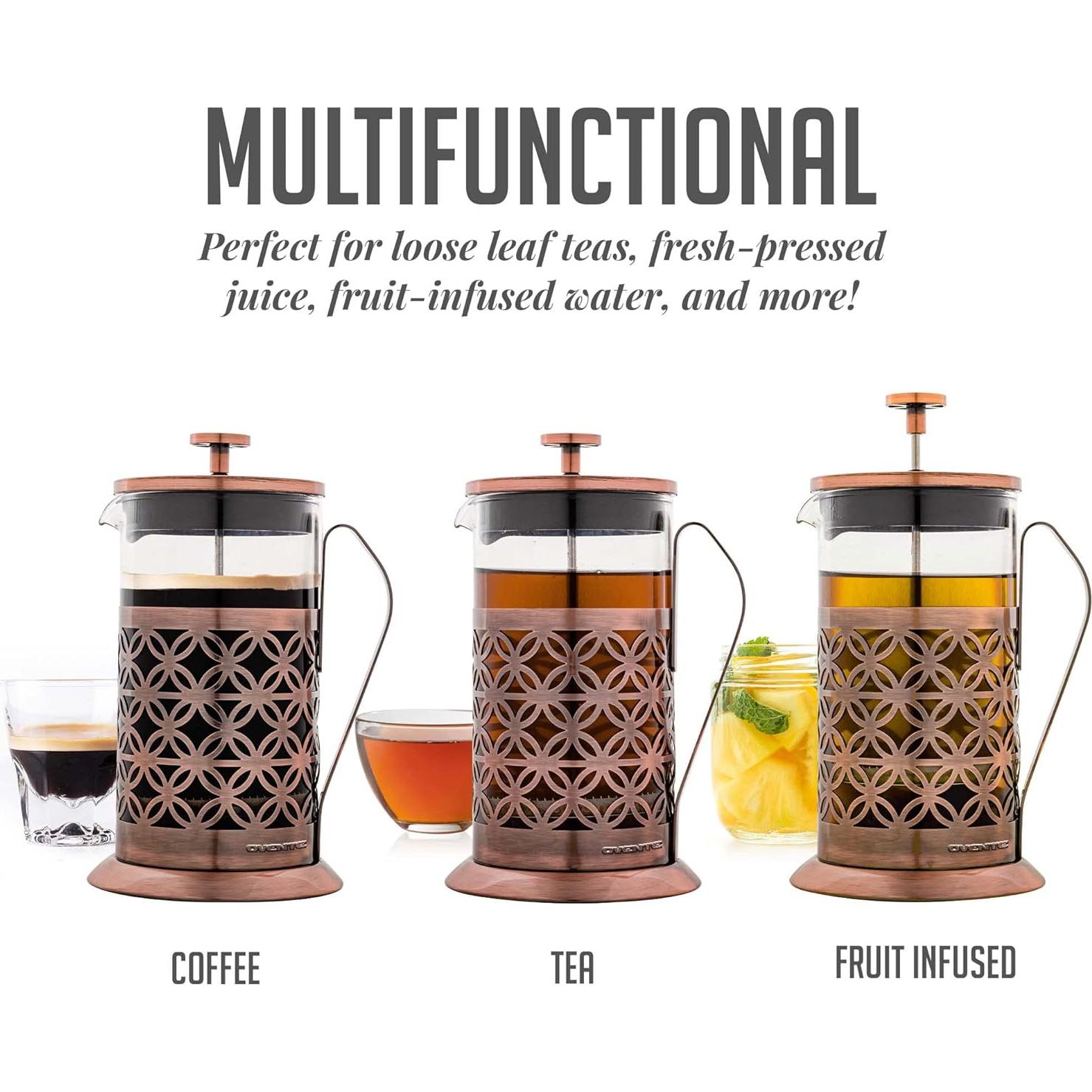 Cafetera Prensa Francesa OVENTE FSF34C 34 Onzas Acero Inoxidable