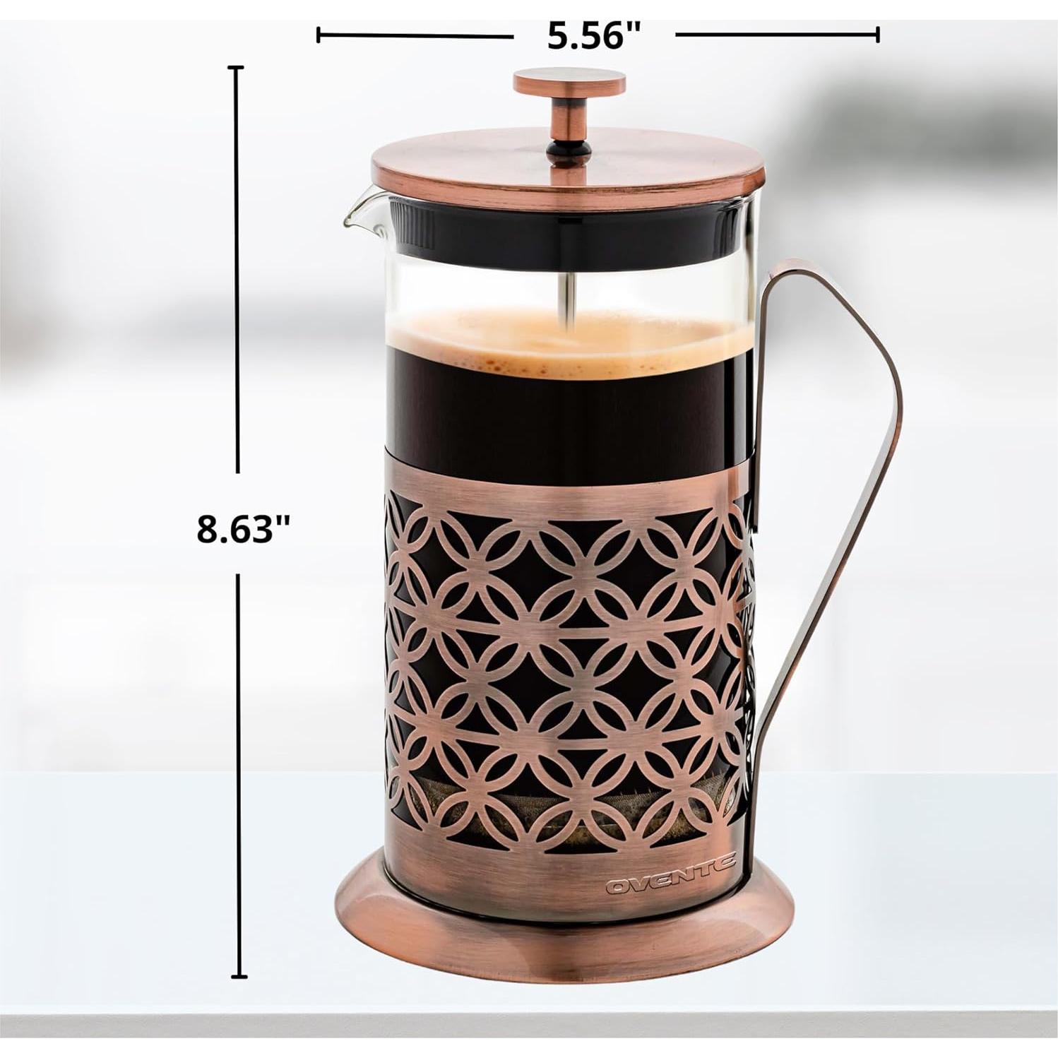 Cafetera Prensa Francesa OVENTE FSF34C 34 Onzas Acero Inoxidable