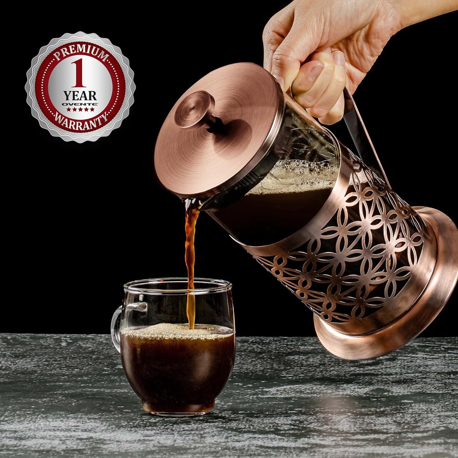 Cafetera Prensa Francesa OVENTE FSF34C 34 Onzas Acero Inoxidable