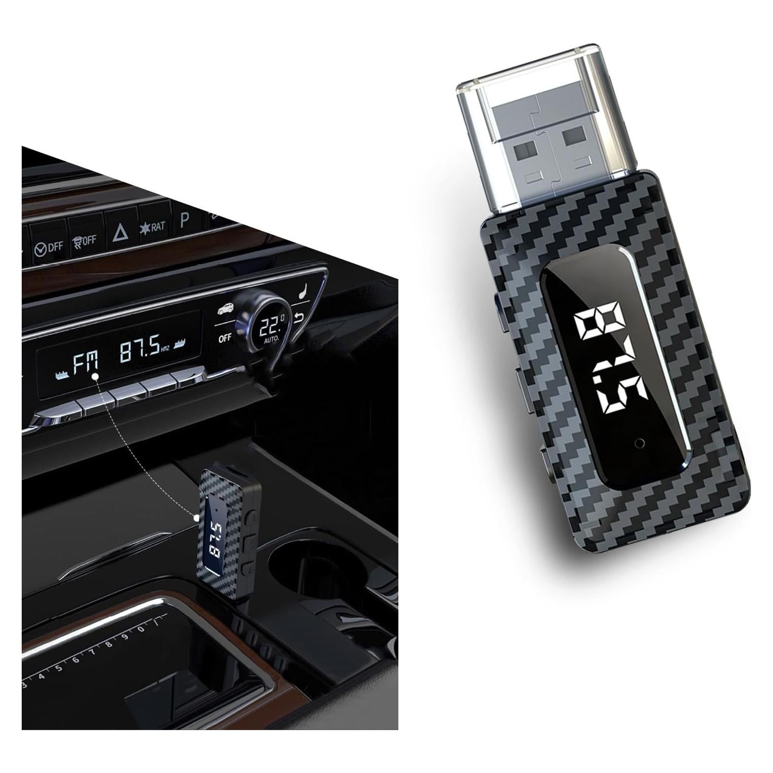 Receptor Bluetooth 5.3 MOXRUQ para Coche y Casa AUX USB