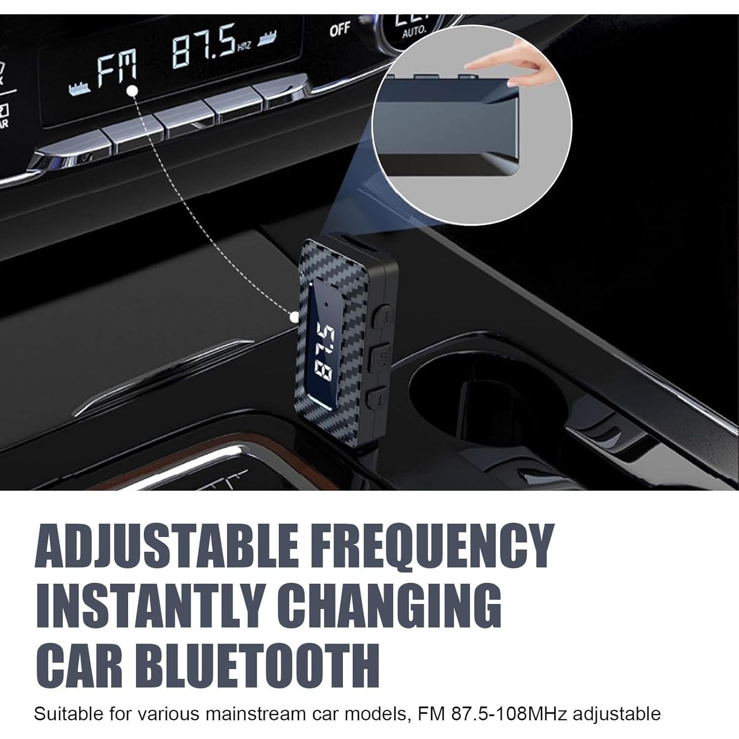 Receptor Bluetooth 5.3 MLY para coche y PC, adaptador AUX