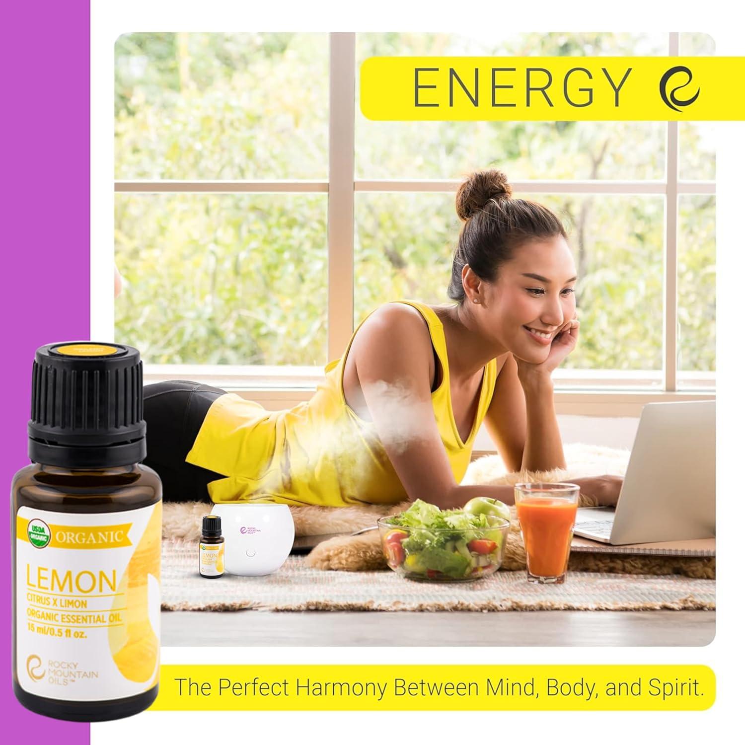 Aceite Esencial de Limón Orgánico Rocky Mountain 15ml x2
