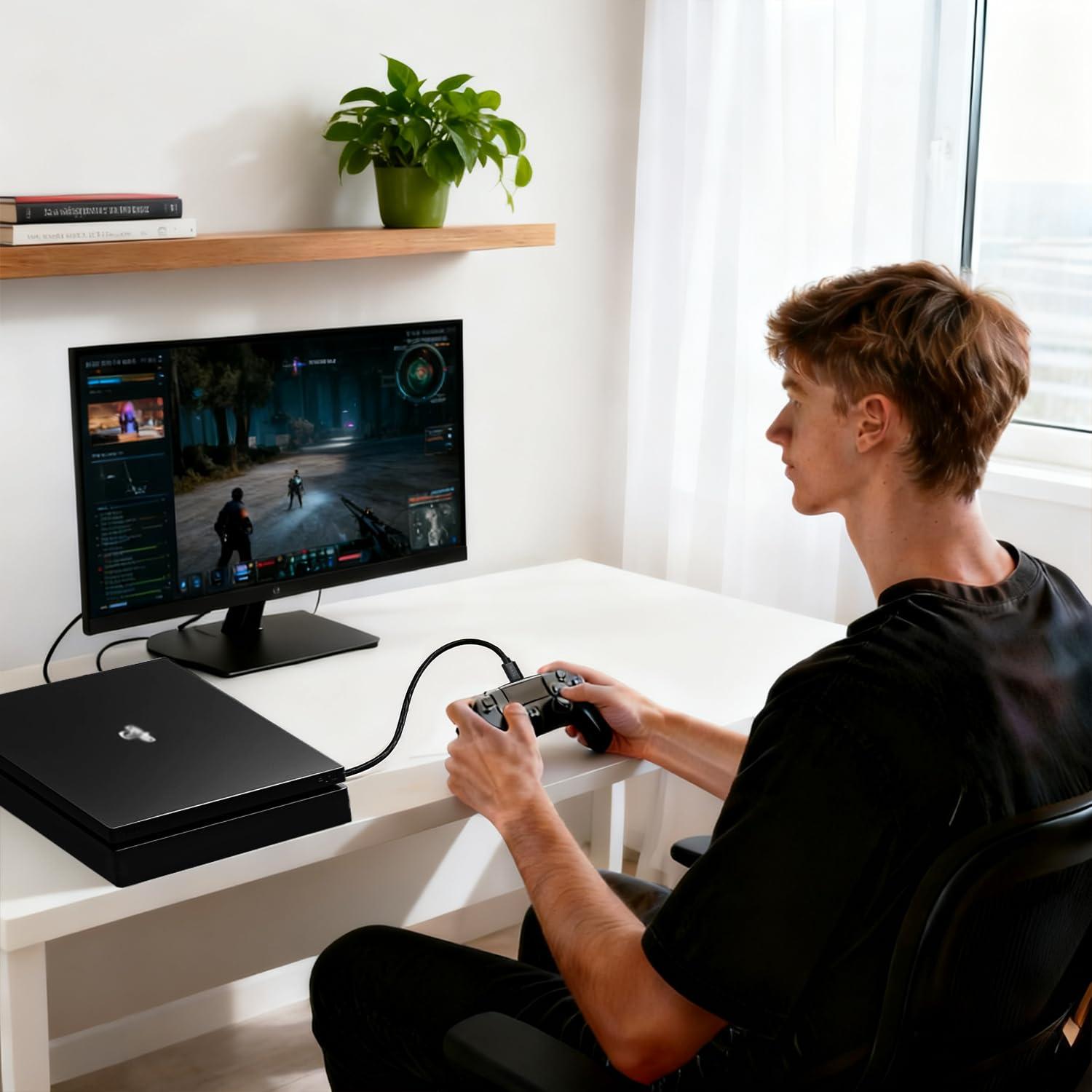 Cable de Carga Micro USB TCKN 2m para PS4, Xbox One, Roku