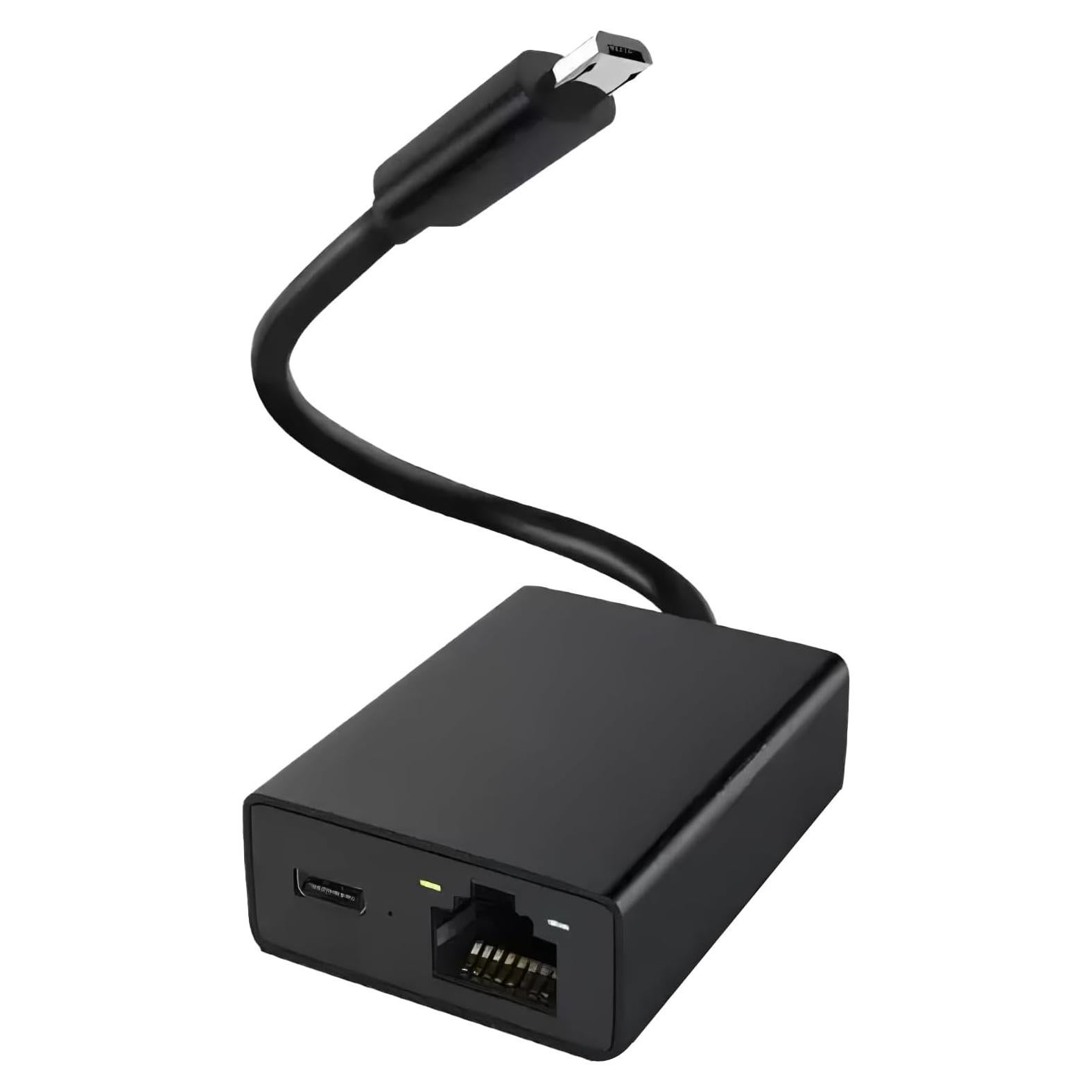 Adaptador Ethernet Uelkr Micro USB a RJ45 para TV Stick