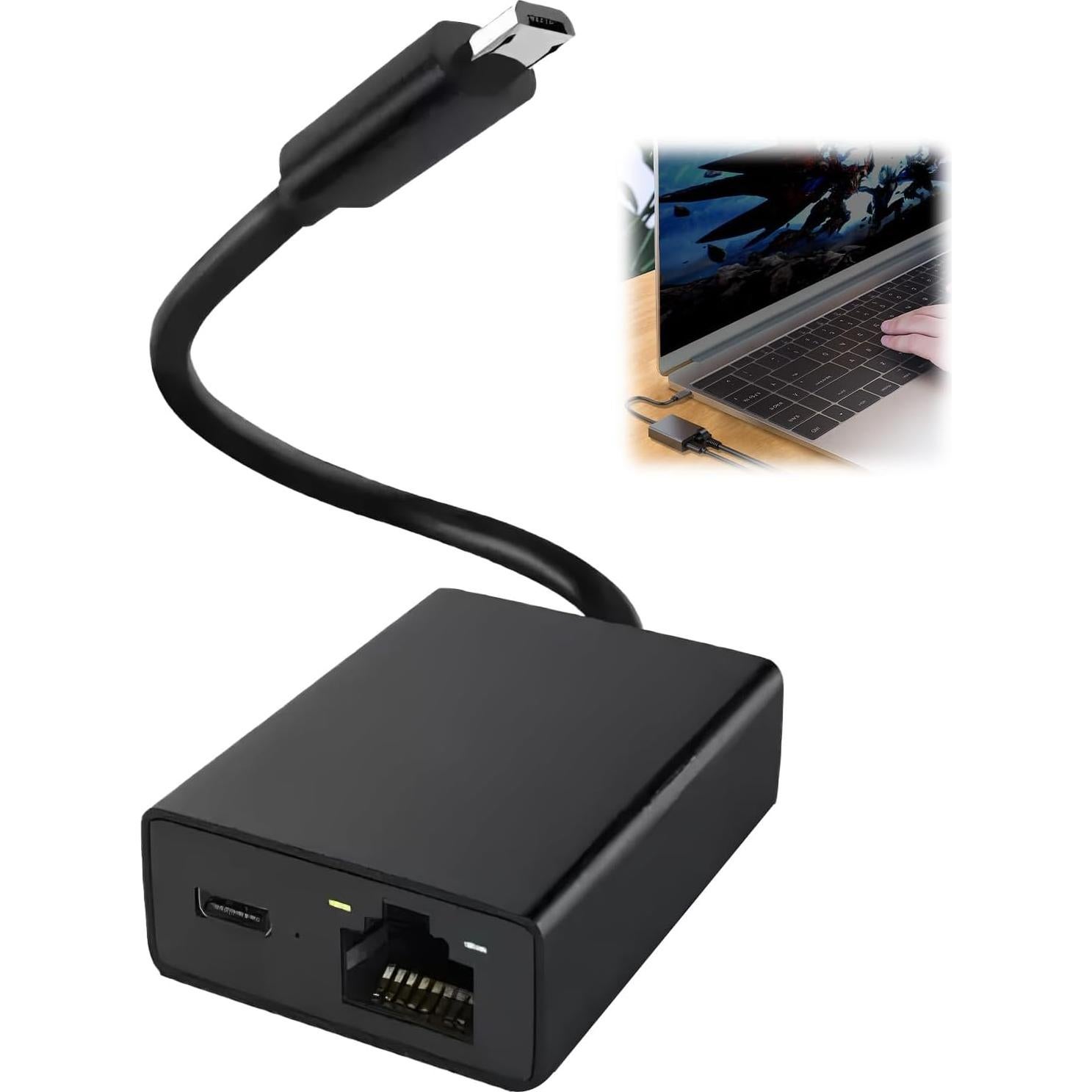 Adaptador Ethernet Uelkr Micro USB a RJ45 para TV Stick