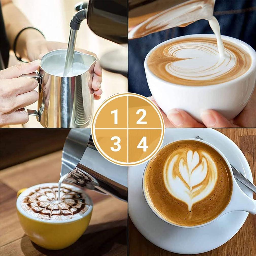 Jarra para espumar leche HZJSPXC 350ml acero inoxidable