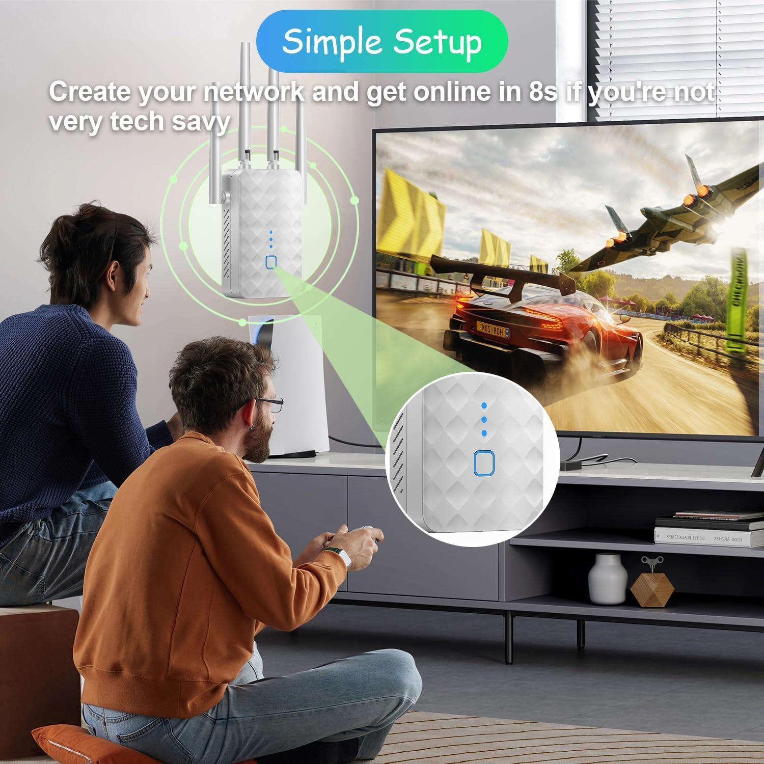 Extensor de señal WiFi PEOGOHS XL hasta 929 m² 300 Mbps