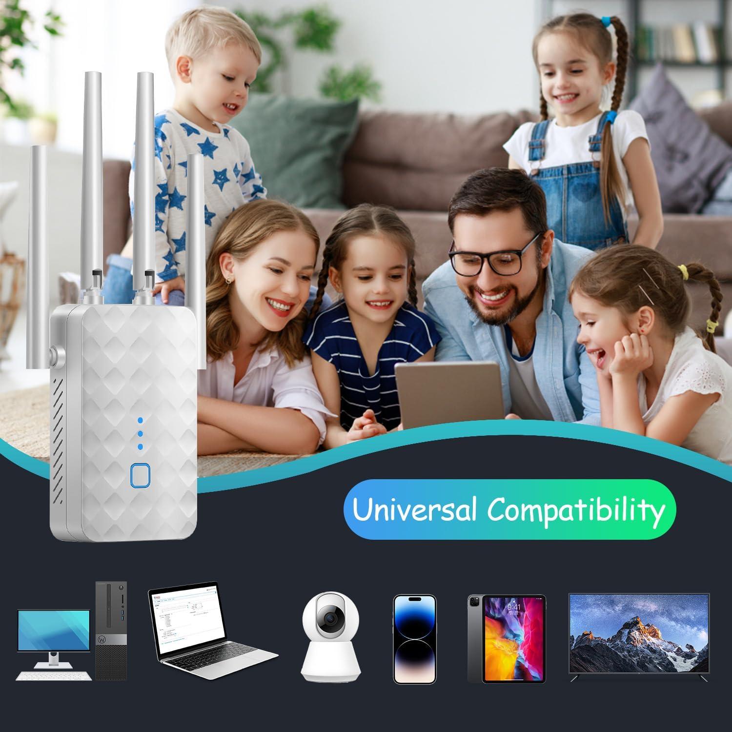 Extensor de señal WiFi PEOGOHS XL hasta 929 m² 300 Mbps