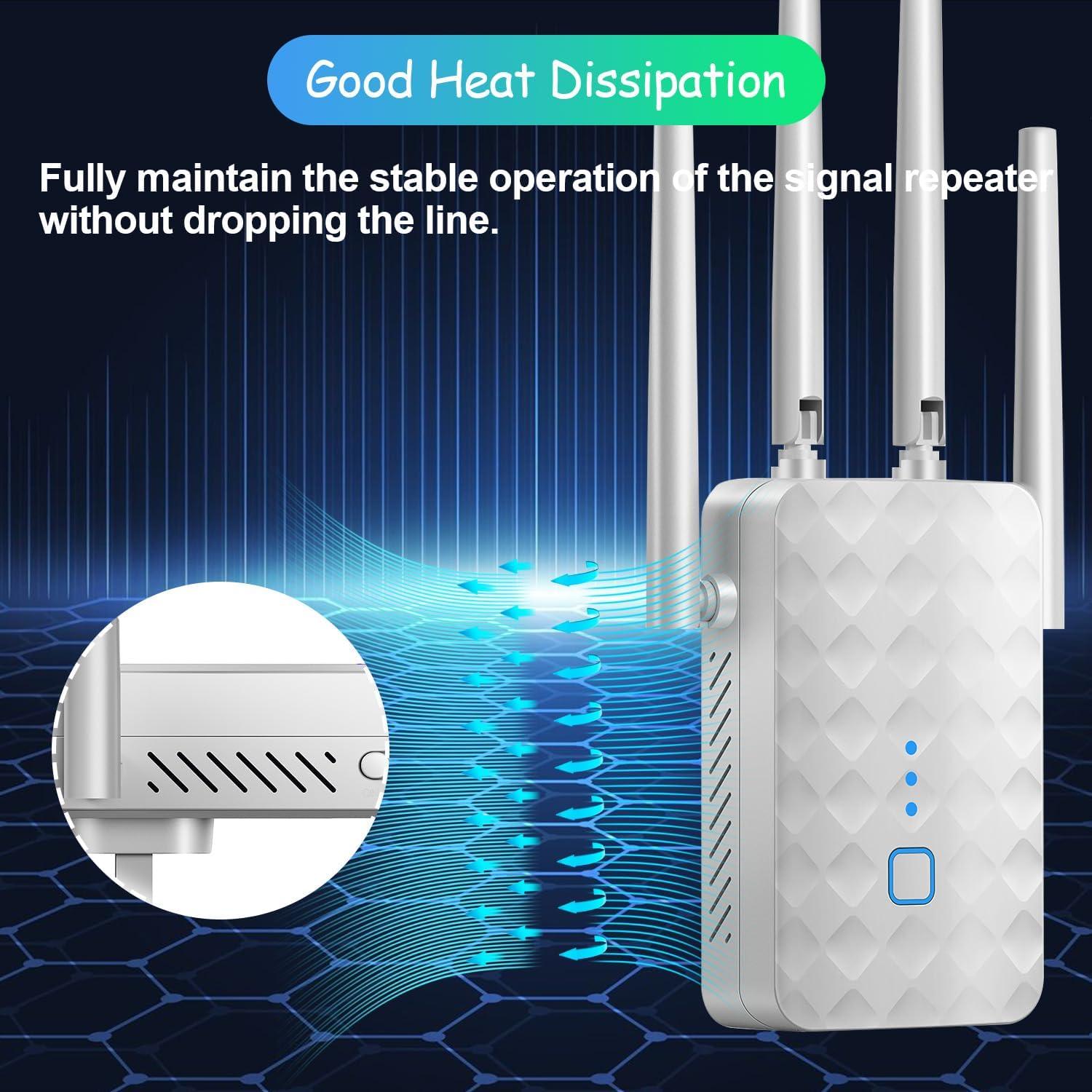 Extensor de señal WiFi PEOGOHS XL hasta 929 m² 300 Mbps