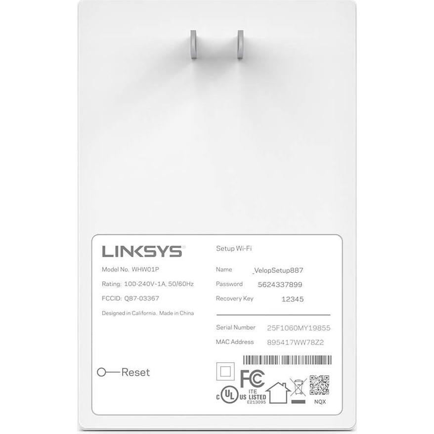 Sistema de Malla WiFi Linksys Velop Renovado para Hogar