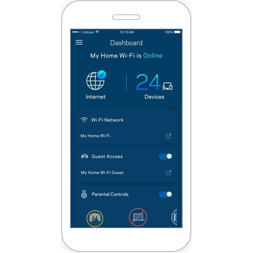 Sistema de Malla WiFi Linksys Velop Renovado para Hogar