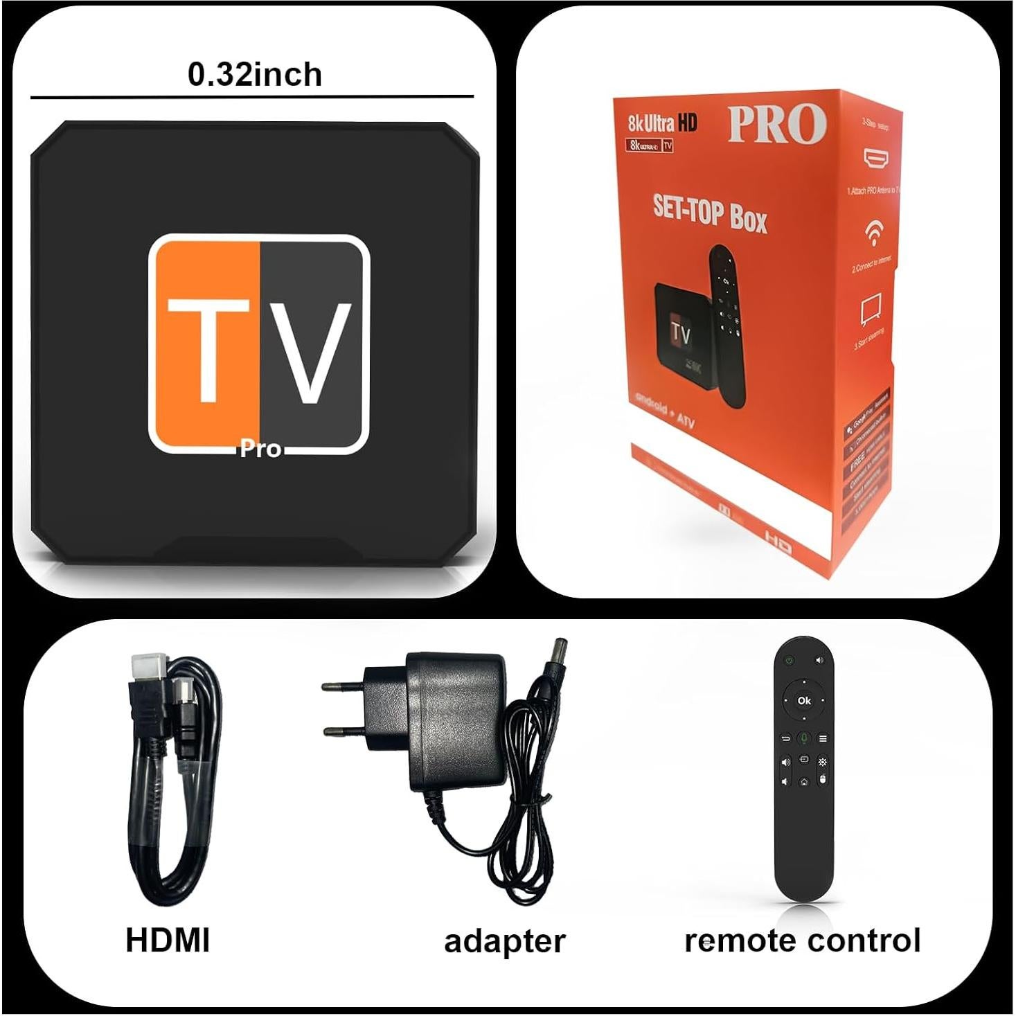 Streaming Stick PRO YFDSPSM 8K Android TV Box Doble WiFi
