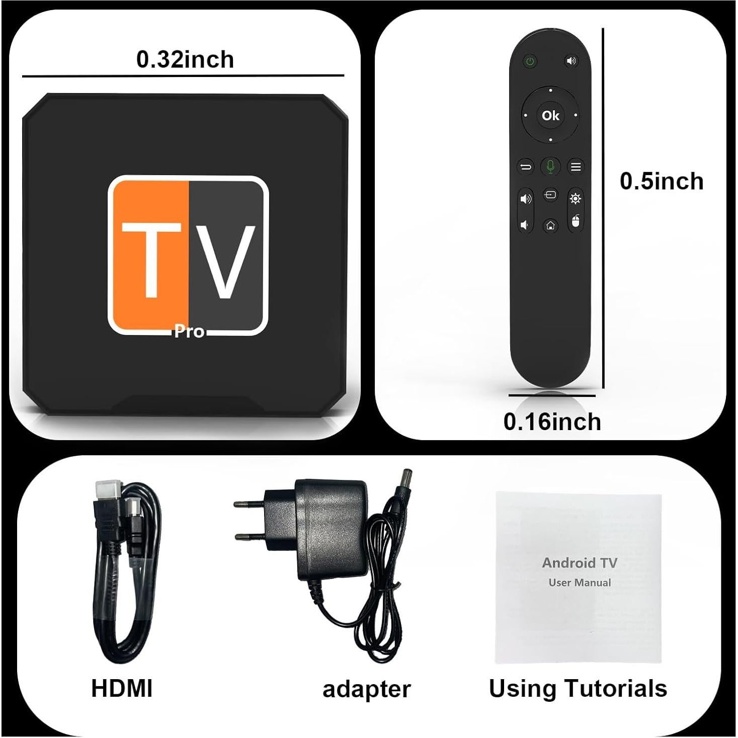 Streaming Stick PRO YFDSPSM 8K Android TV Box Doble WiFi
