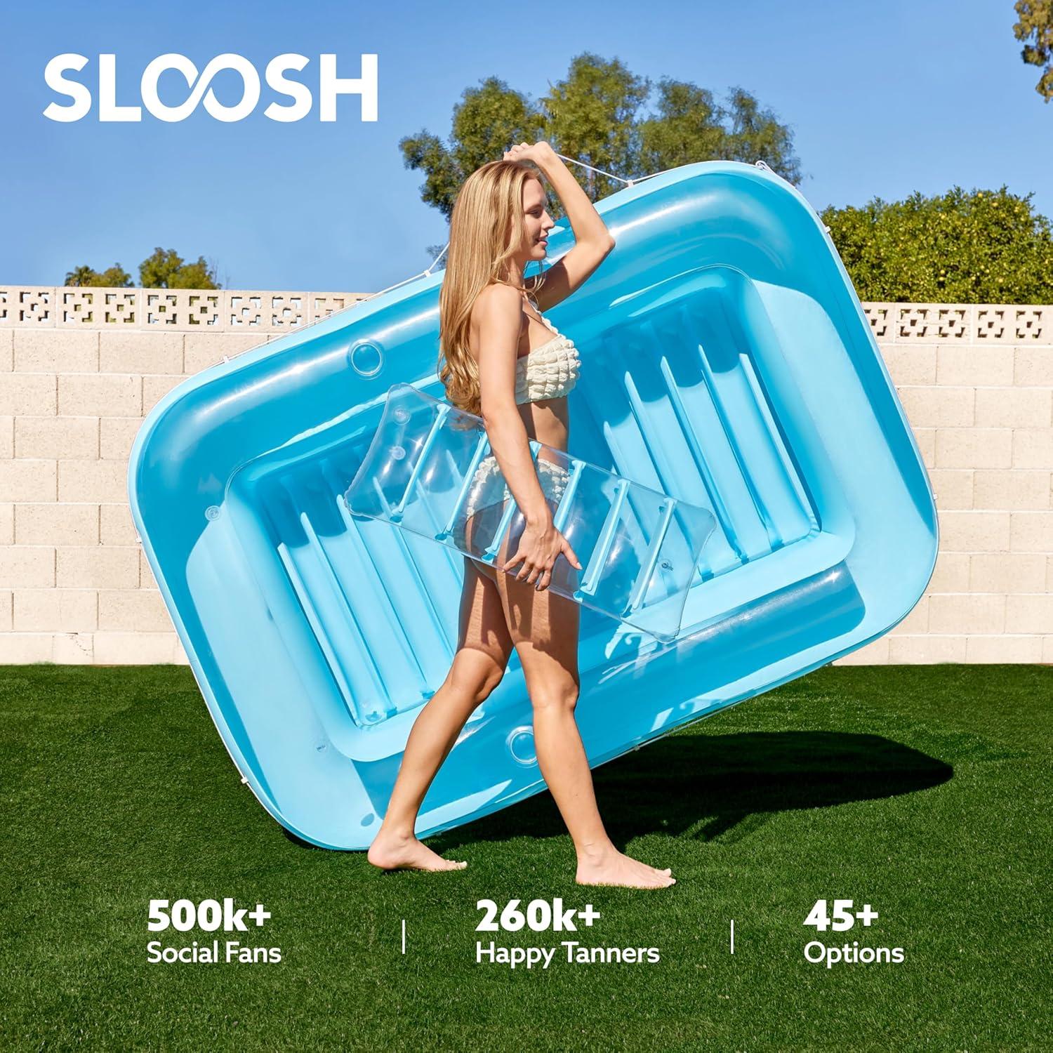Flotador Inflable Sloosh para Tanning 178x117 cm Azul
