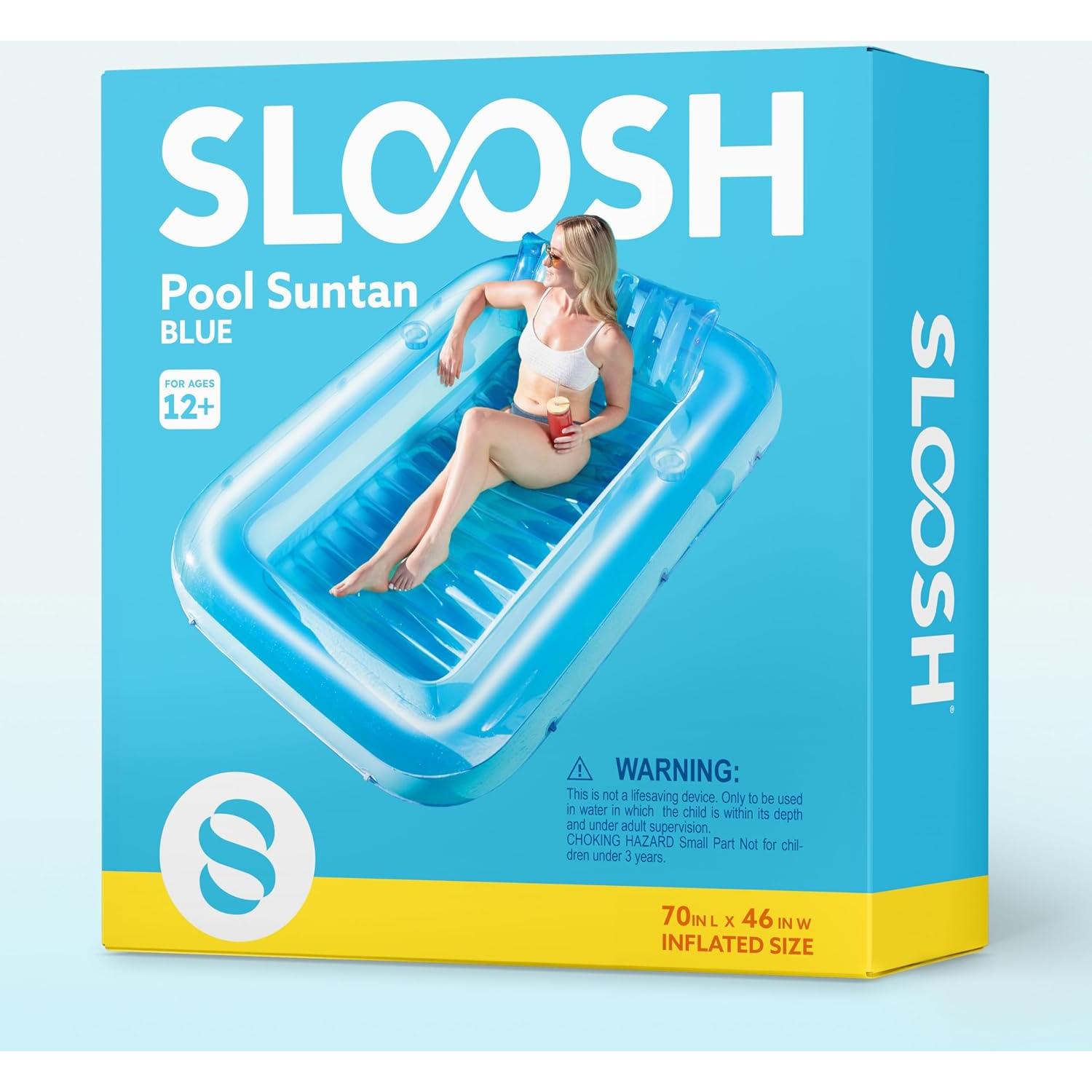 Flotador Inflable Sloosh para Tanning 178x117 cm Azul