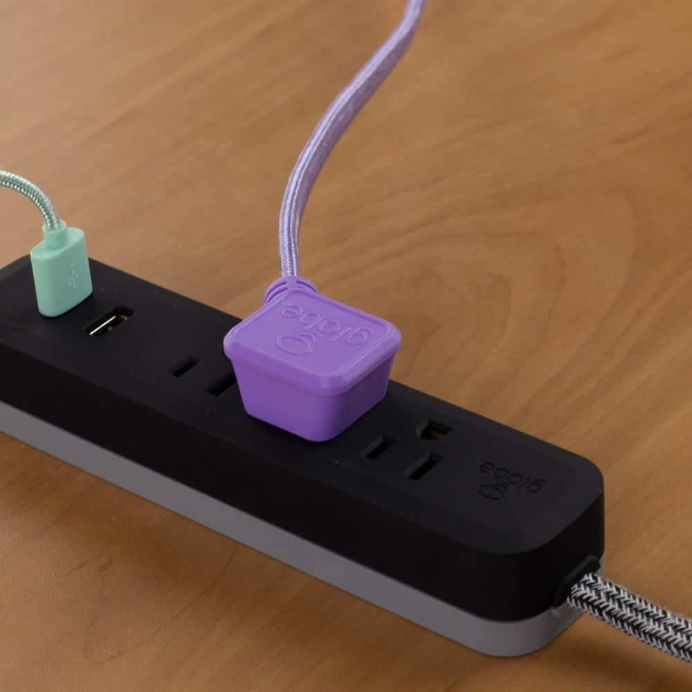 Regleta de Energía Globe Electric 78257 Rosa 3 Salidas USB