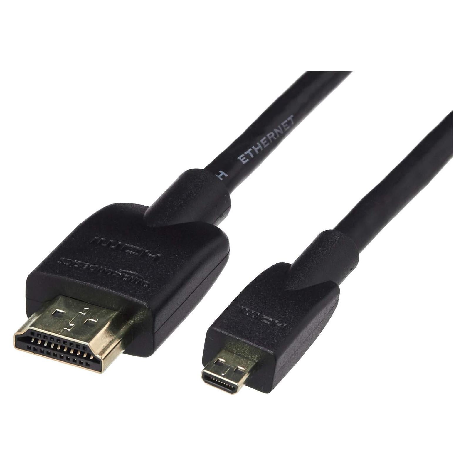 Cable Micro HDMI a HDMI Amazon Basics 1.83m 4K 60Hz