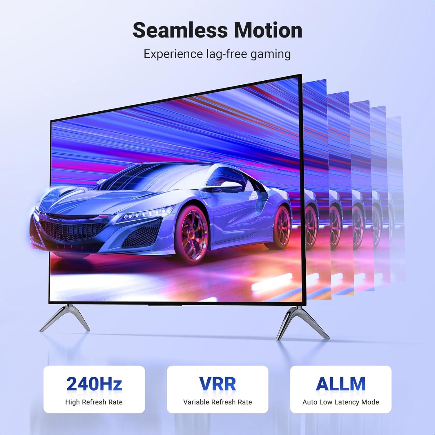 Cable HDMI 2.1 UGREEN 8K 2.0M Ultra Alta Velocidad 48Gbps