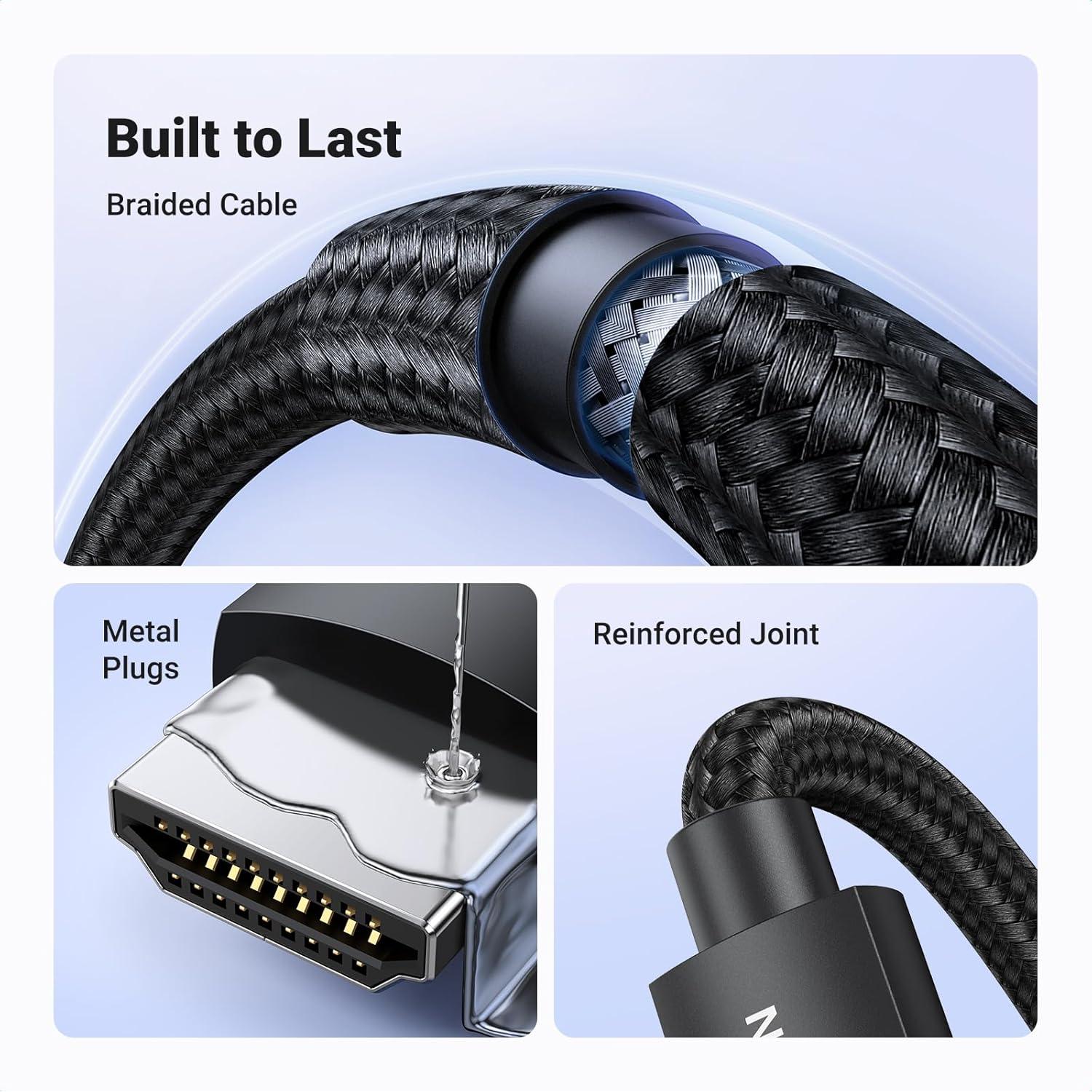 Cable HDMI 2.1 UGREEN 8K 2.0M Ultra Alta Velocidad 48Gbps