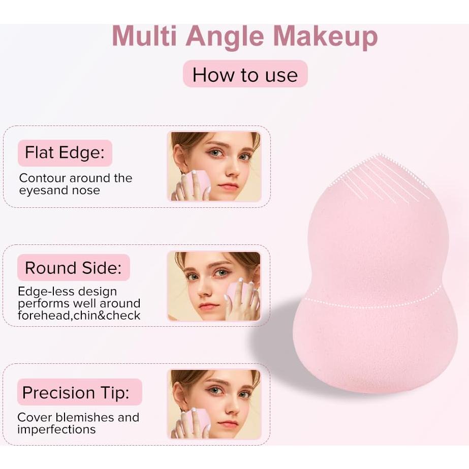 Set de 3 Esponjas de Maquillaje YIWU - Grande y Mini