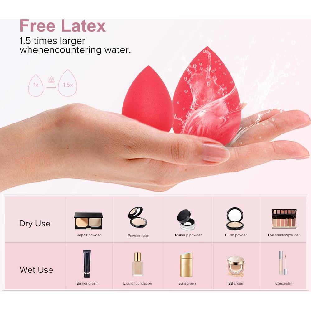 Set de 3 Esponjas de Maquillaje YIWU - Grande y Mini