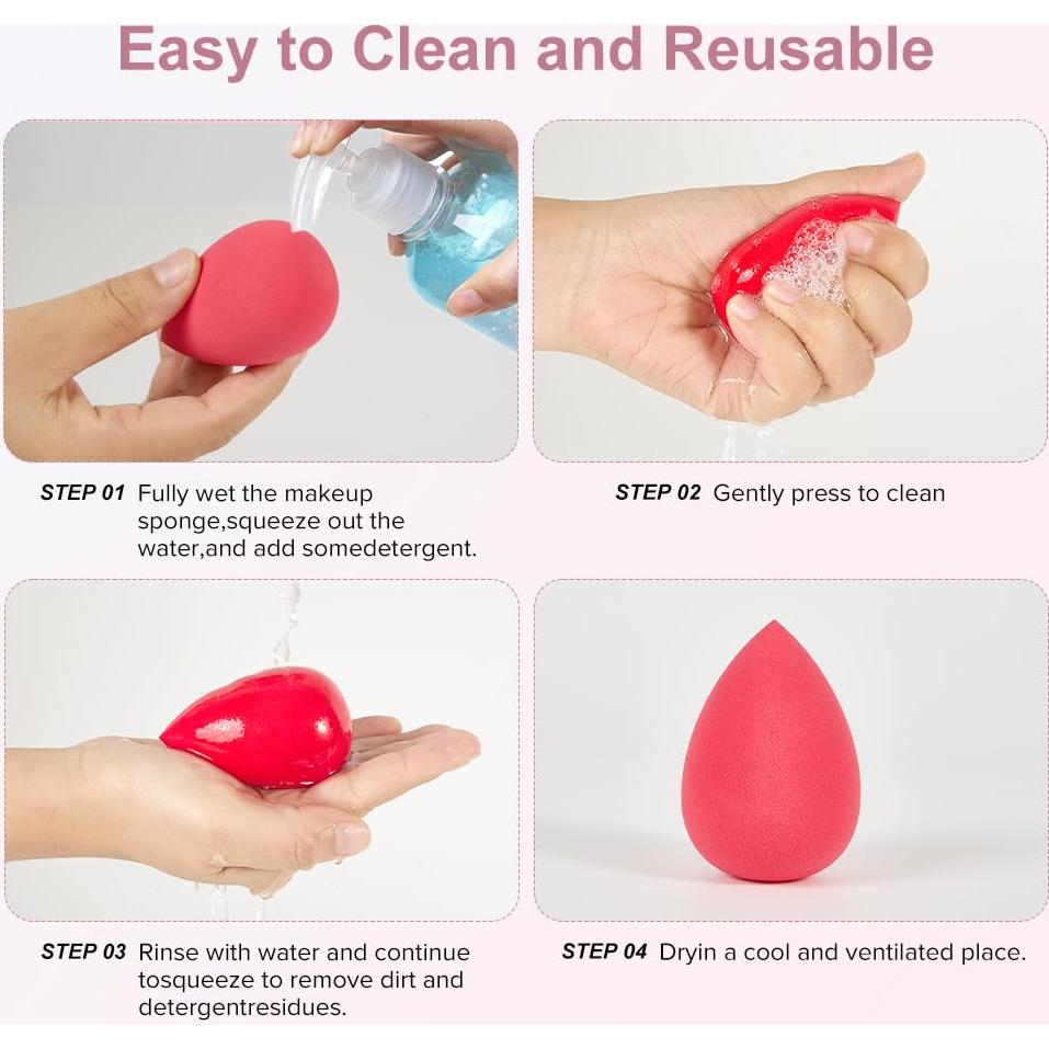 Set de 3 Esponjas de Maquillaje YIWU - Grande y Mini