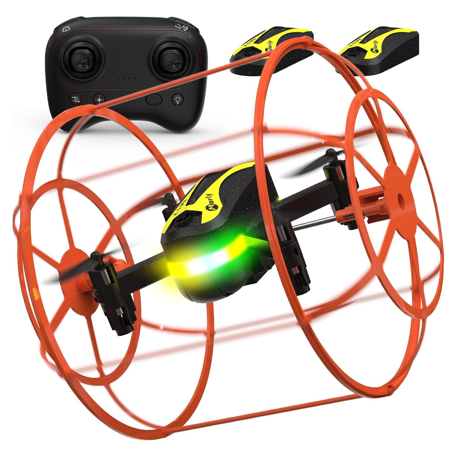 Dron Mini RC Morlyrctooy M17 con Modo Dual Tierra-Aire