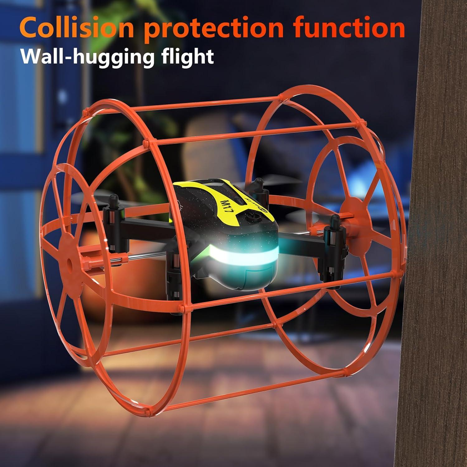 Dron Mini RC Morlyrctooy M17 con Modo Dual Tierra-Aire