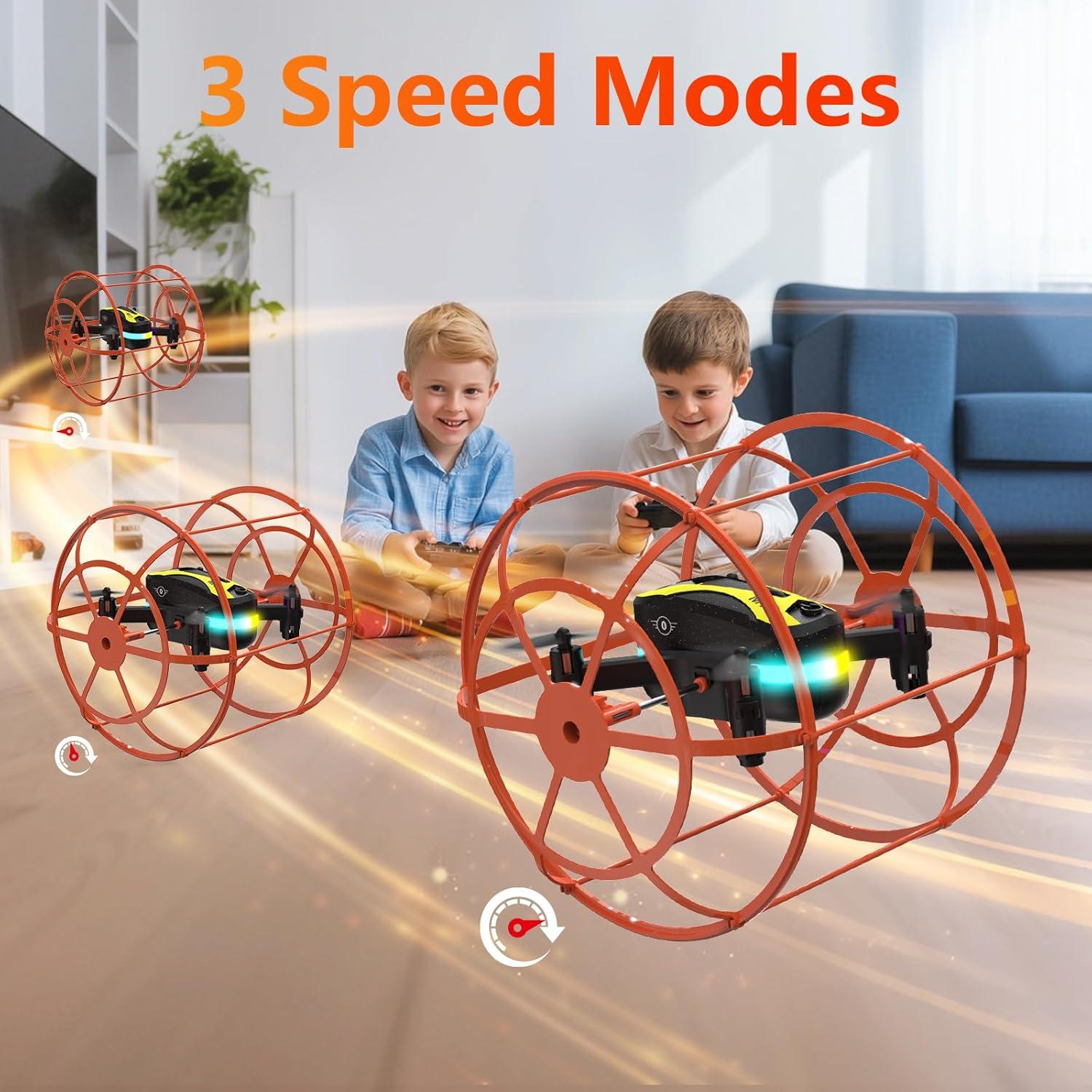 Dron Mini RC Morlyrctooy M17 con Modo Dual Tierra-Aire